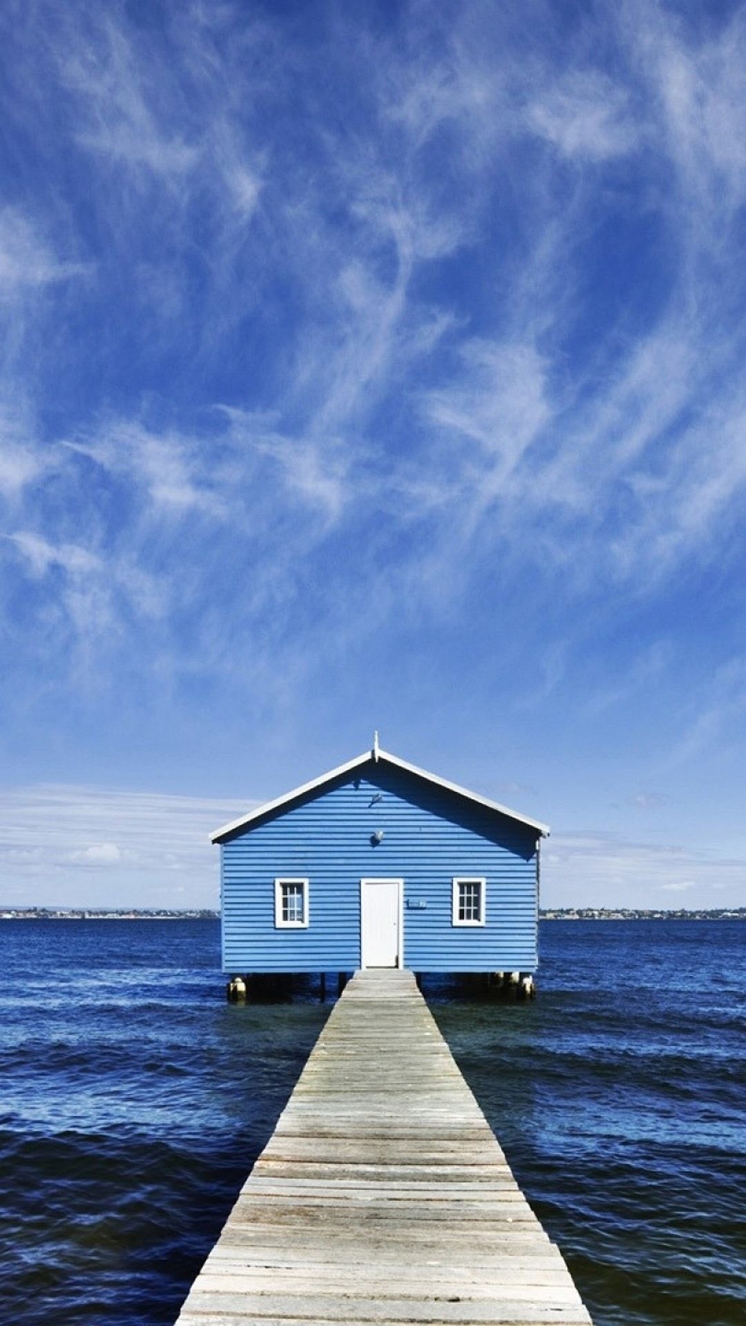 Crawley Edge Boatshed, Perth, Pontile, Cielo azzurro, schermata di blocco Android