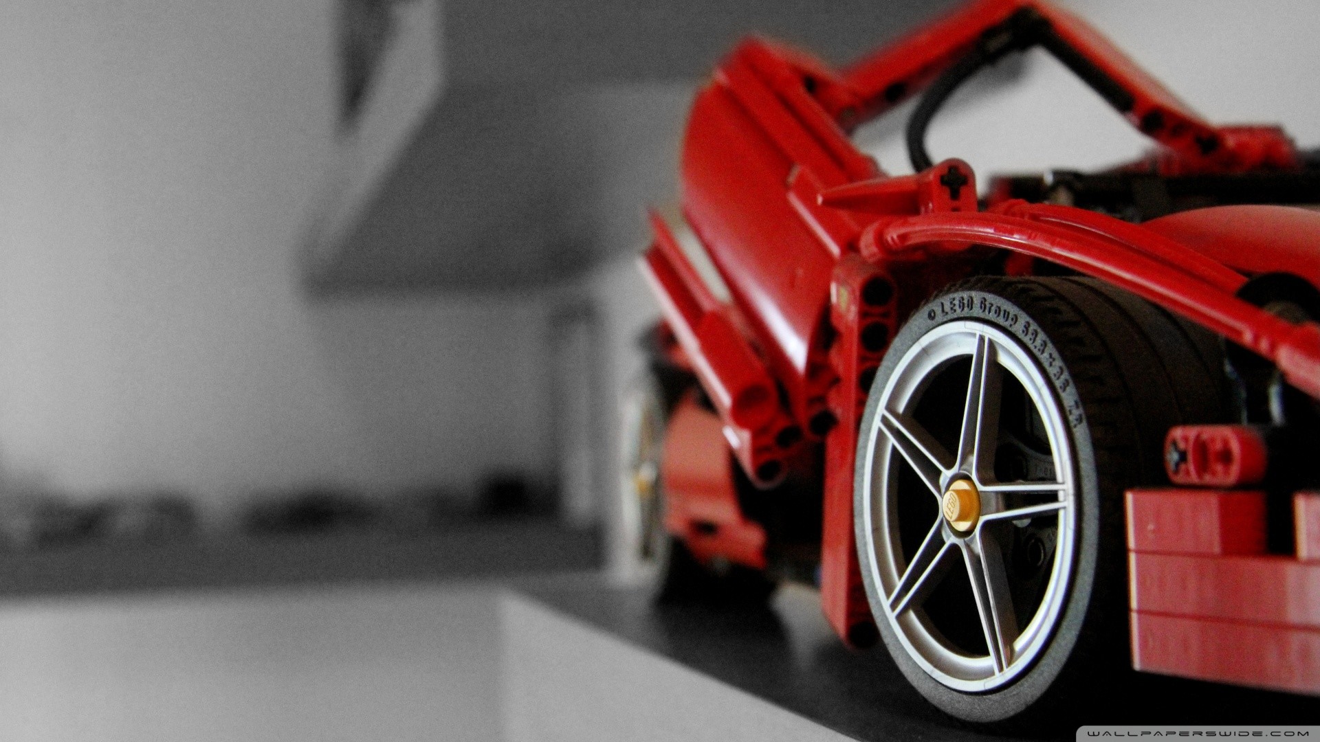 Lego Technic, Ferrari, Modellino, Rosso, Full HD, sfondo per PC e portatile