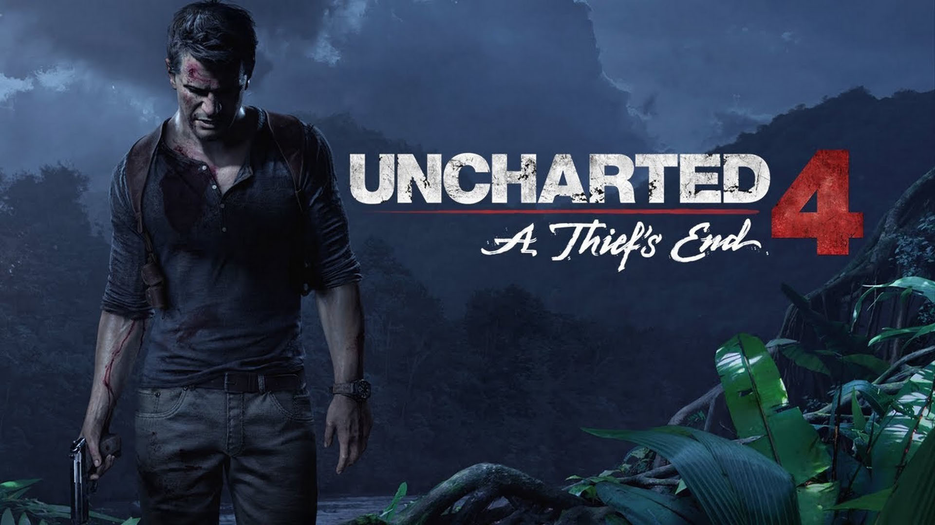 Nathan Drake, Uncharted 4: Fine di un ladro, Logo, Full HD, sfondo Windows 11
