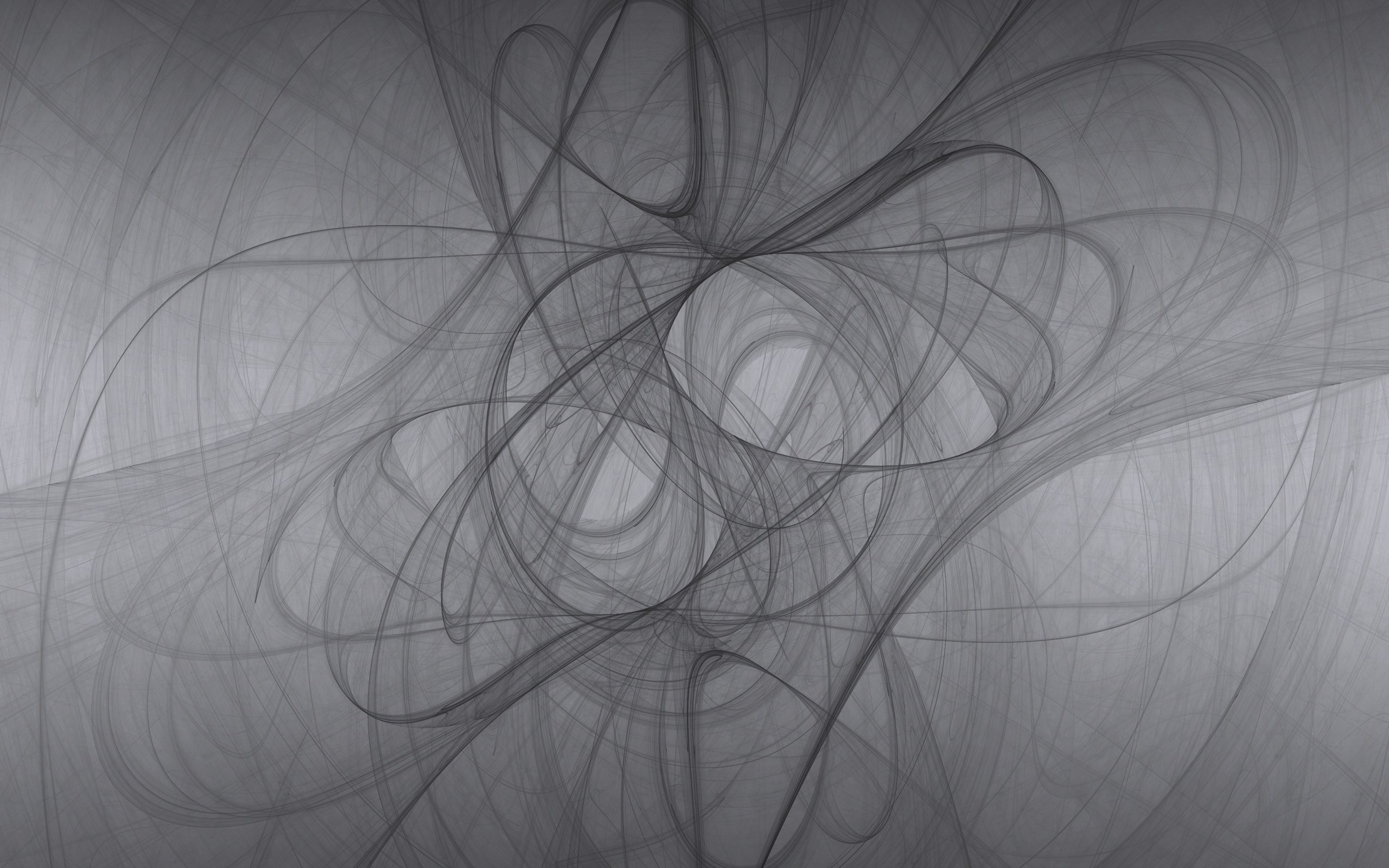 Linee astratte, Arte frattale, Grigio, 2K, wallpaper per PC