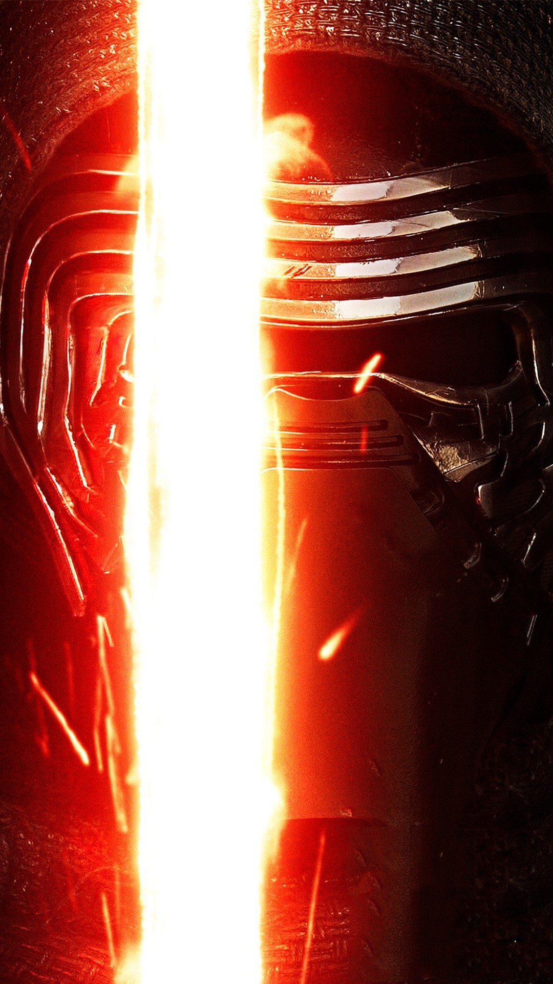 Kylo Ren, Star Wars, Maschera, Spada laser, Full HD, schermata di blocco del cellulare