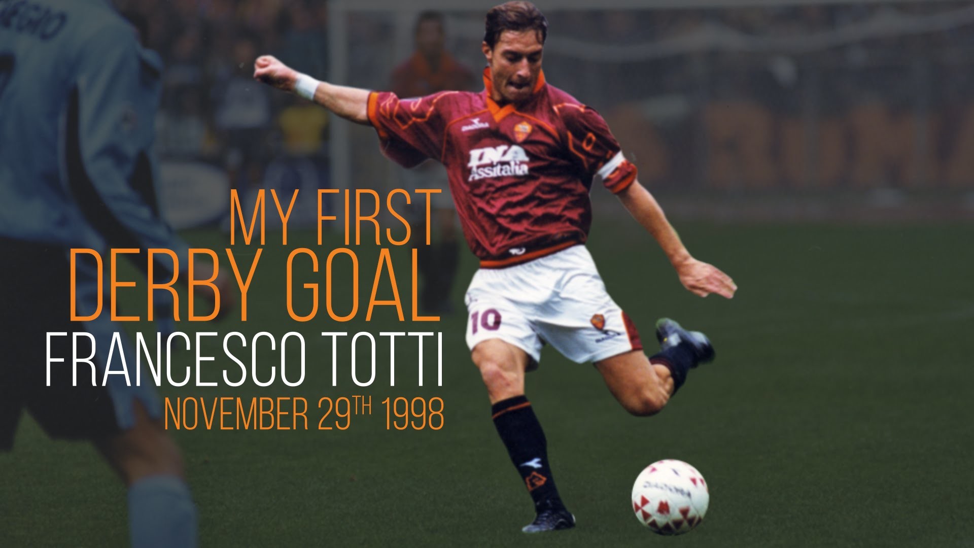 Francesco Totti, My First Derby Goal, AS Roma, 1998, 16:9 Full HD, wallpaper widescreen