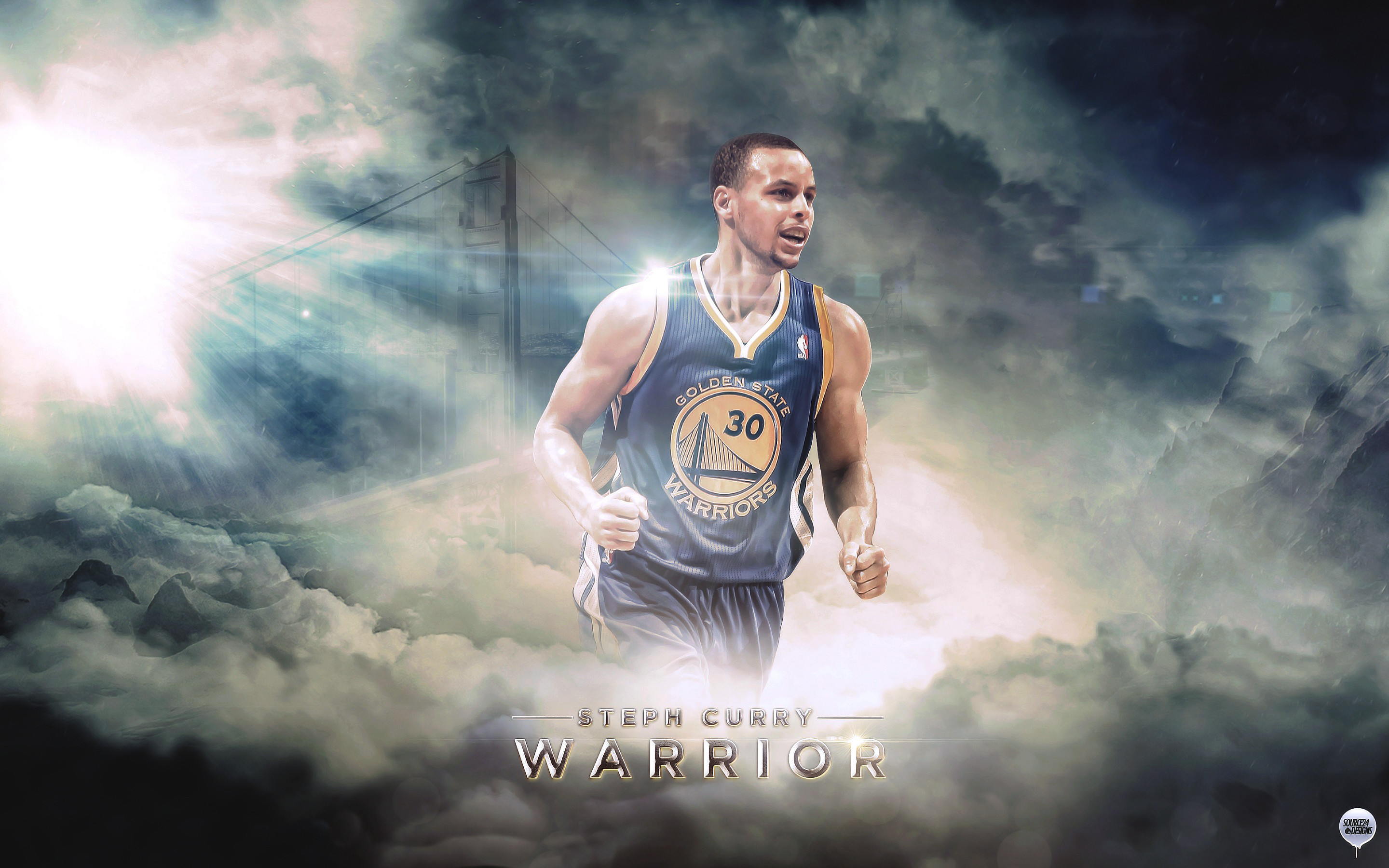 Stephen Curry, Golden State Warriors, Nuvole, Cestista, 2K, sfondo per PC