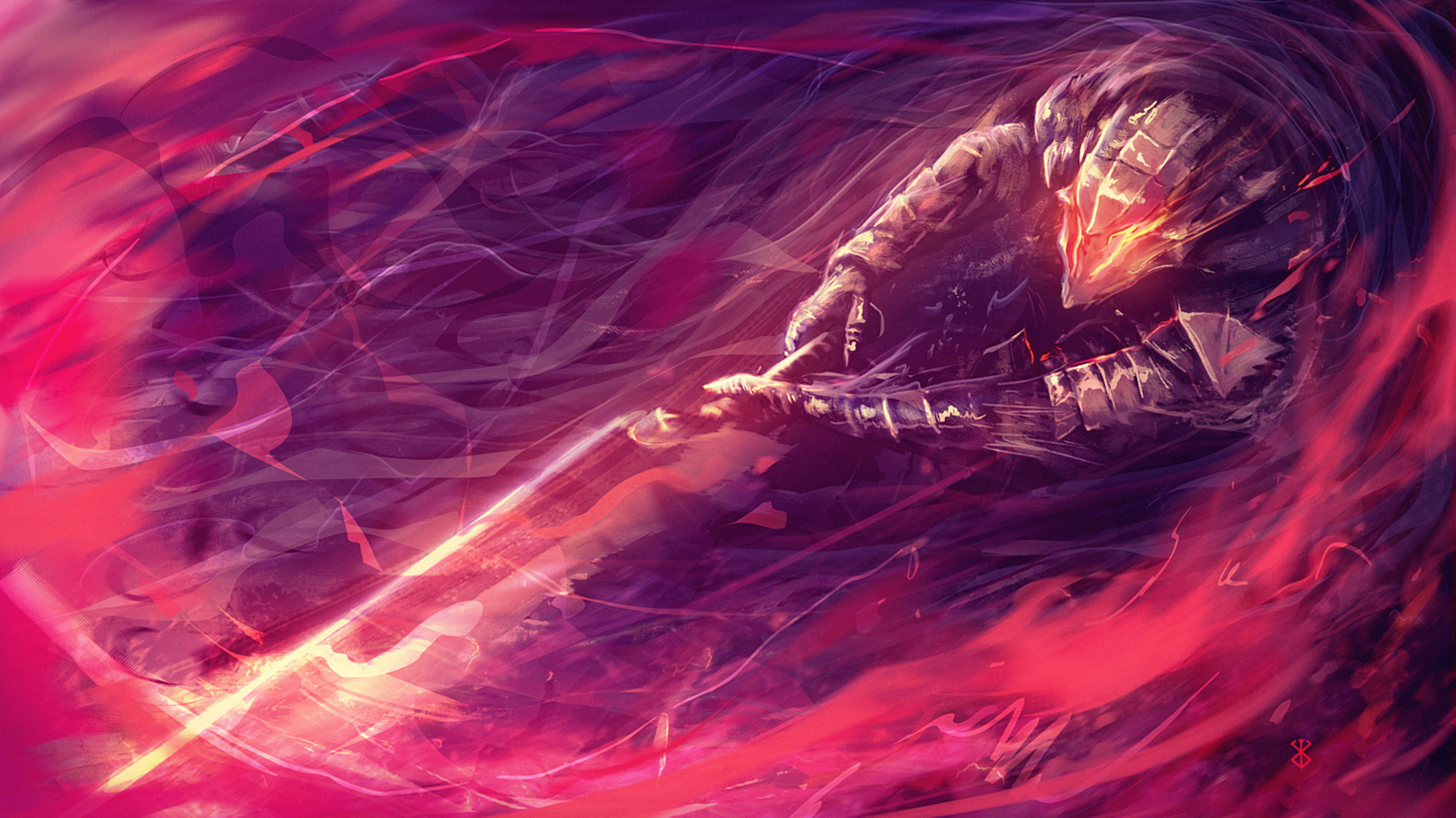 Gatsu, Armatura del Berserker, Berserk, Ammazzadraghi, Viola, 1920x1080, sfondo per PC