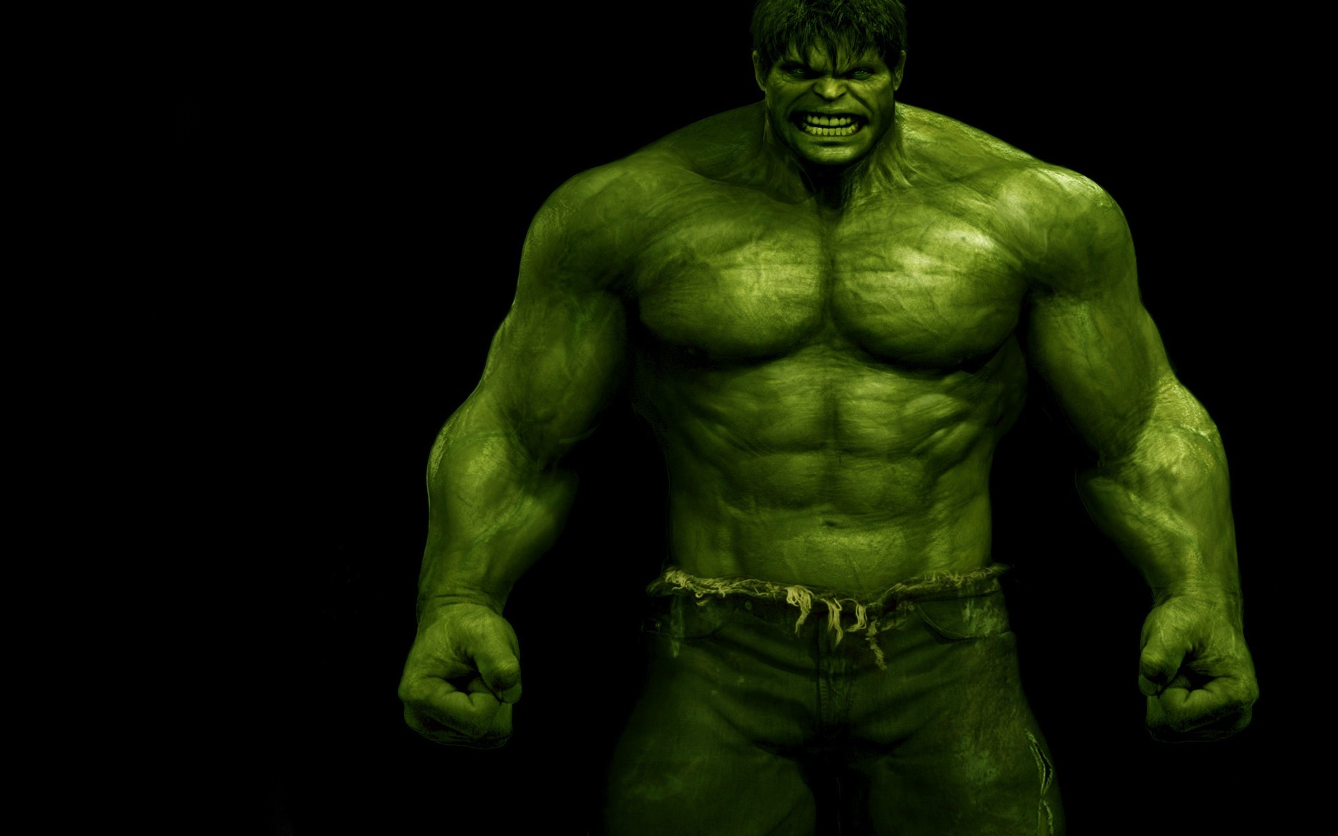 Hulk, Marvel, Muscoli, Sfondo nero, 16:10 Full HD, wallpaper widescreen