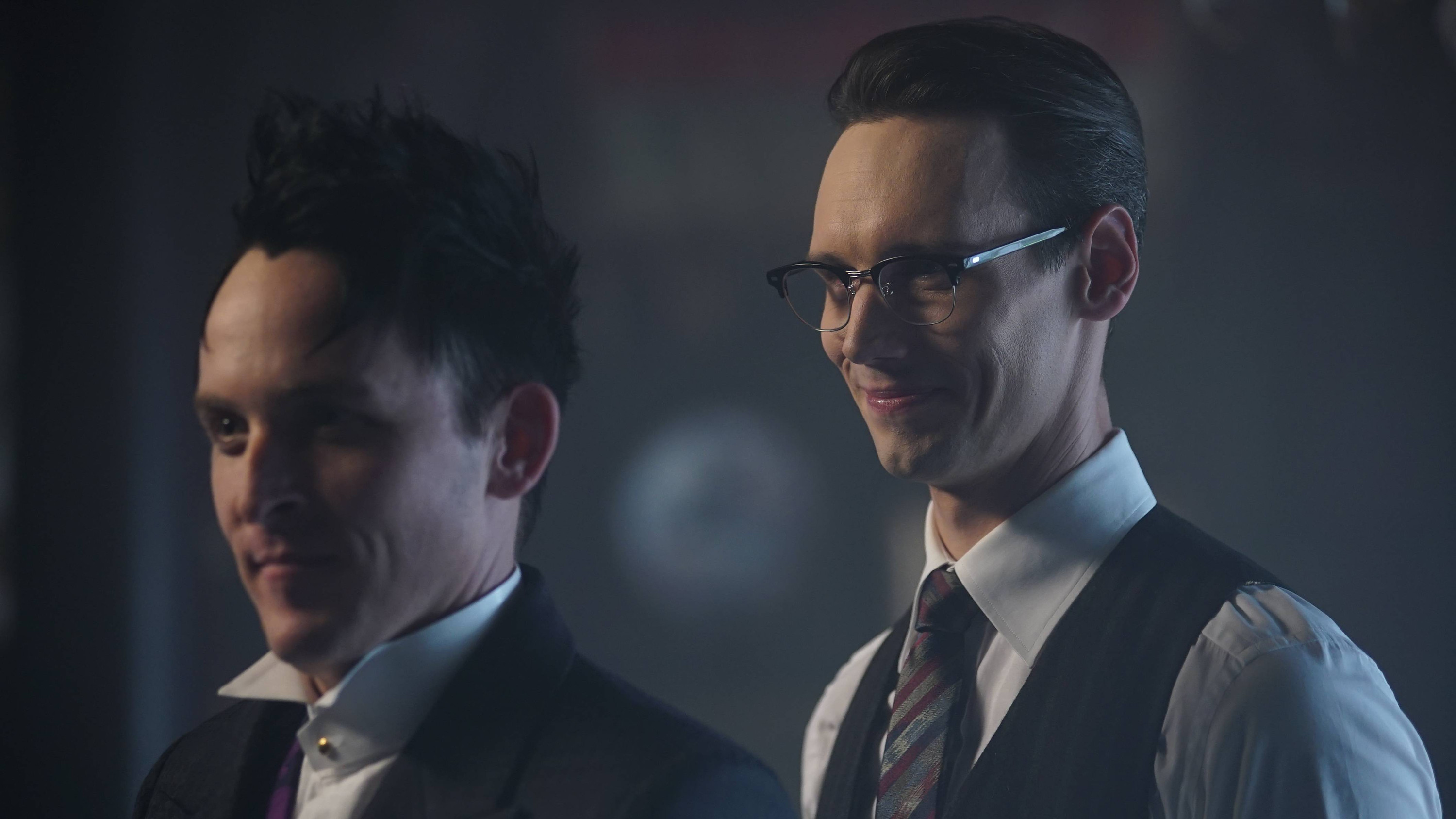 Gotham, Pinguino, Enigmista, Robin Lord Taylor, Cory Michael Smith, sfondo widescreen 2K