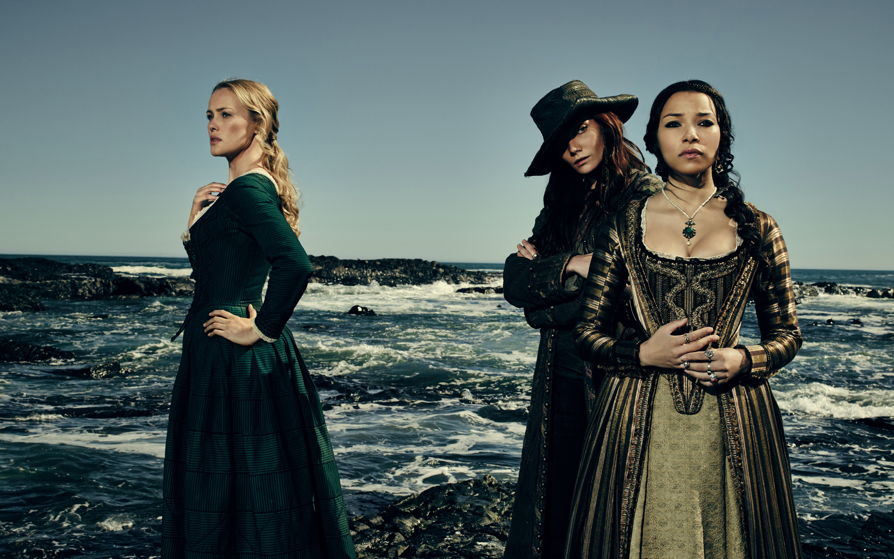 Eleanor Guthrie, Anne Bonny, Max, Black Sails, Scogliera, 2K, sfondo per PC e portatile