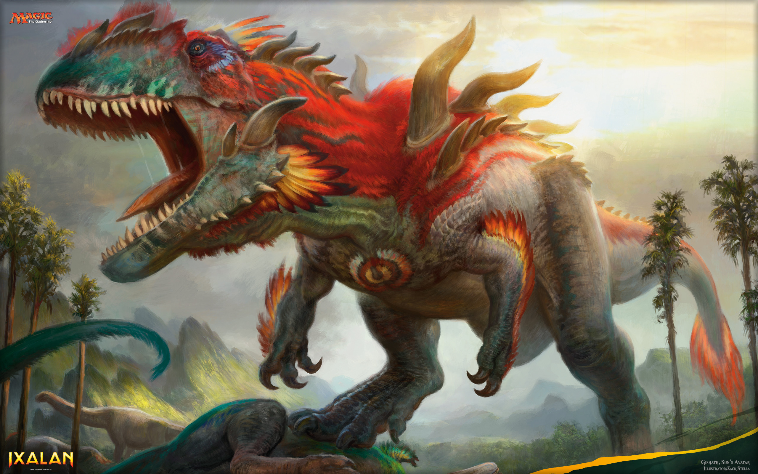 Ixalan, Magic: The Gathering, Dinosauro, Giungla, 2K 1600p, sfondo desktop