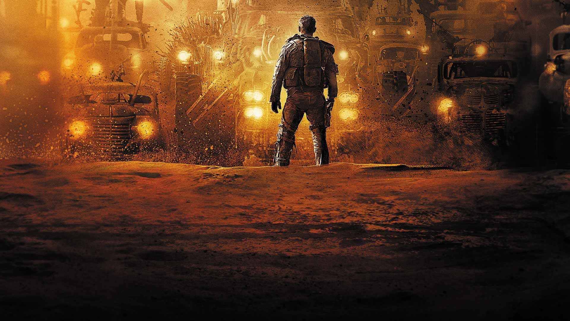 Mad Max: Fury Road, Max Rockatansky, Convoglio, Luci, Full HD, sfondo Windows 11