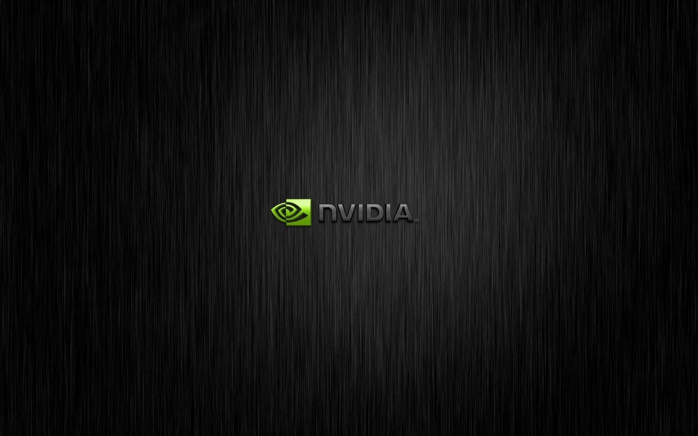Nvidia, Logo, Metallo spazzolato, Minimalismo, 2K, sfondo per PC