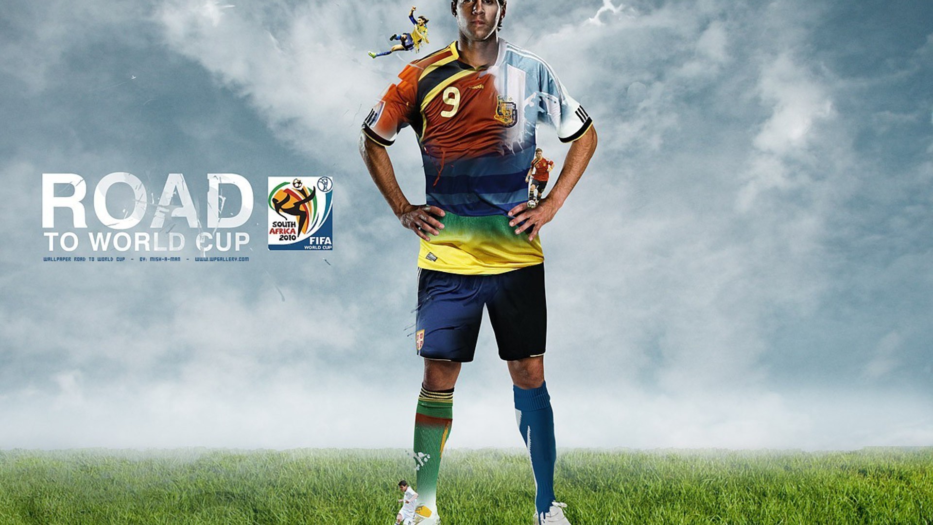 Mondiali 2010, Road to World Cup, Calciatore, Maglie nazionali, 1920x1080, immagine di sfondo