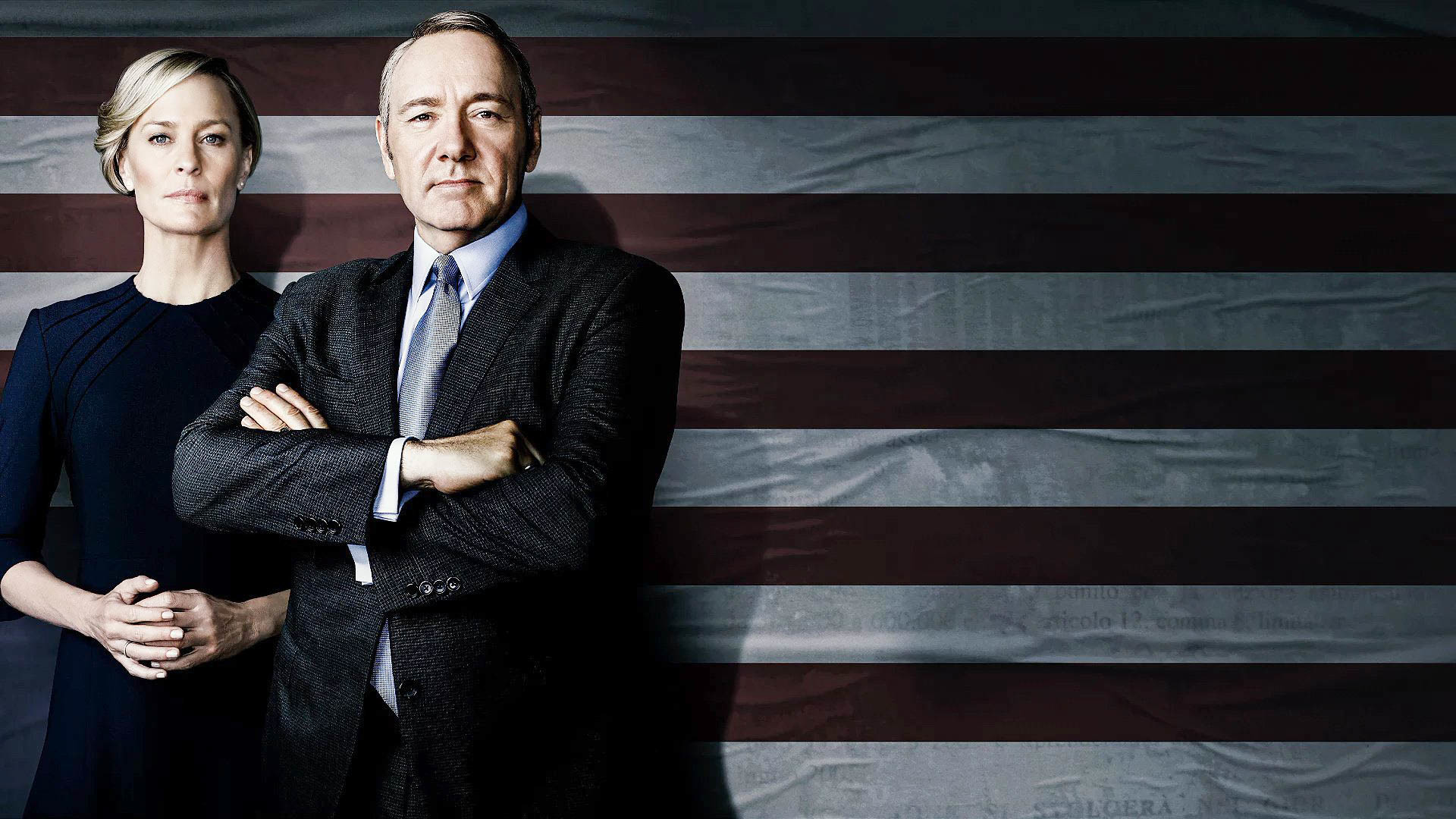 Frank Underwood, Claire Underwood, Kevin Spacey, Robin Wright, House of Cards, Bandiera americana, immagine di sfondo
