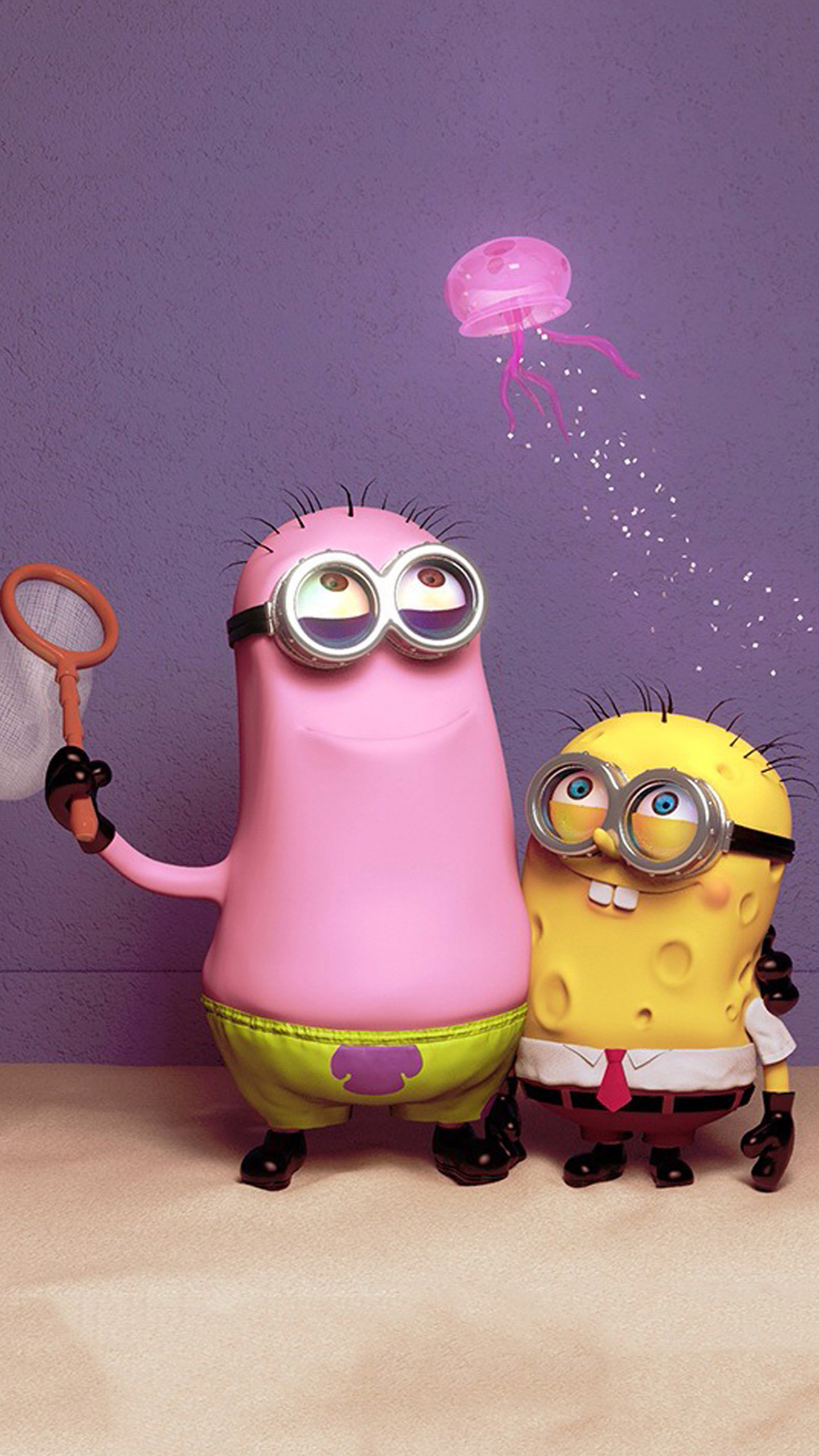 Minion Patrick, Minion SpongeBob, Minion, Medusa, Cosplay, QHD+, sfondo verticale per cellulare