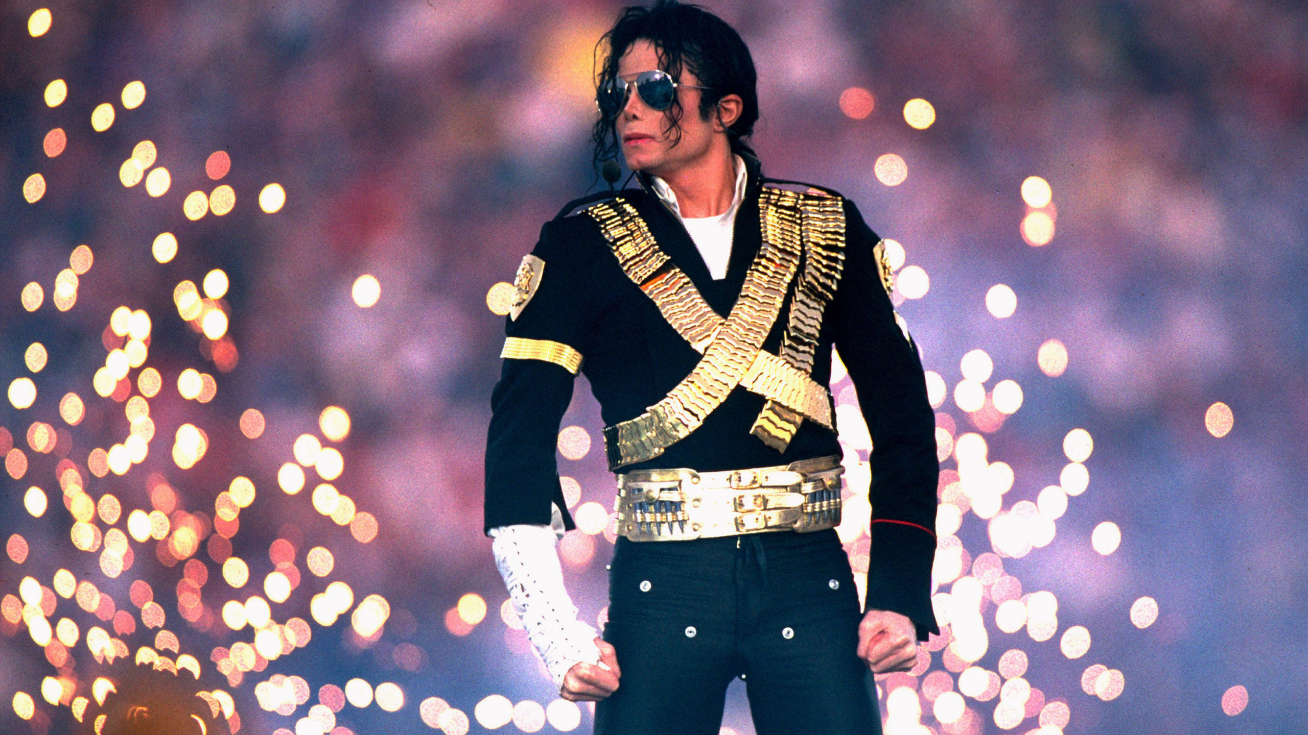 Michael Jackson, Super Bowl, Giacca militare, Bokeh, Concerto, 2K, sfondo Windows 11