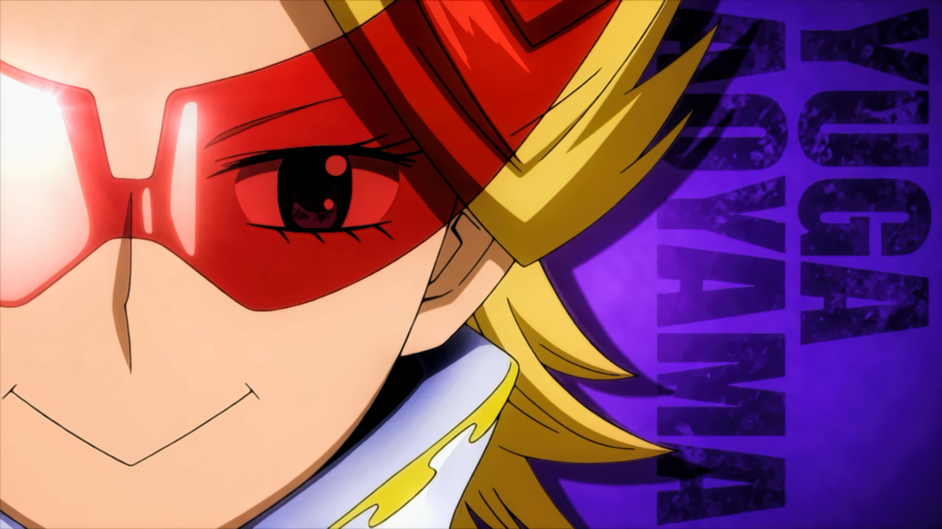 Yuga Aoyama, My Hero Academia, Visore, Tipografia, Viola, Full HD, sfondo per PC