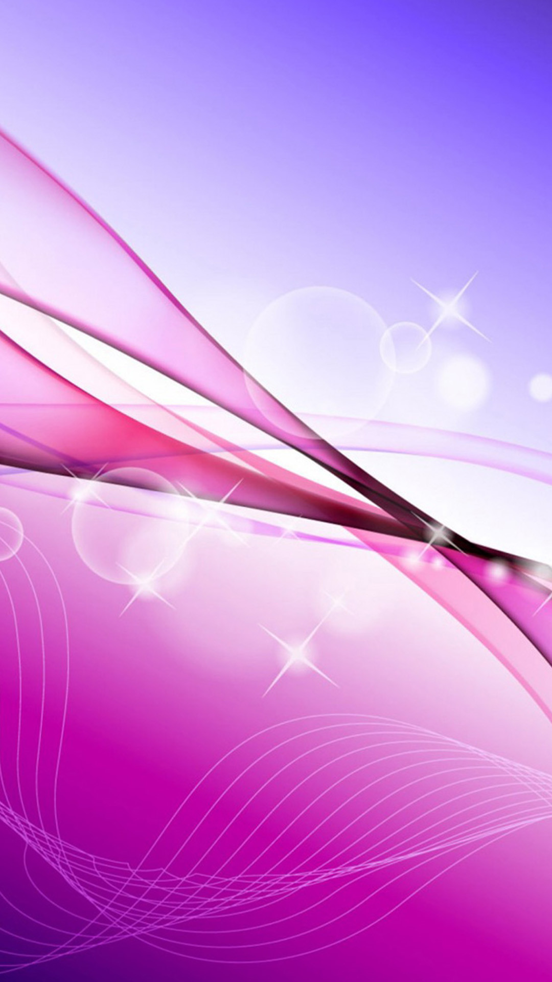 Onde astratte, Rosa, Viola, Bokeh, sfondo per iPhone e Android