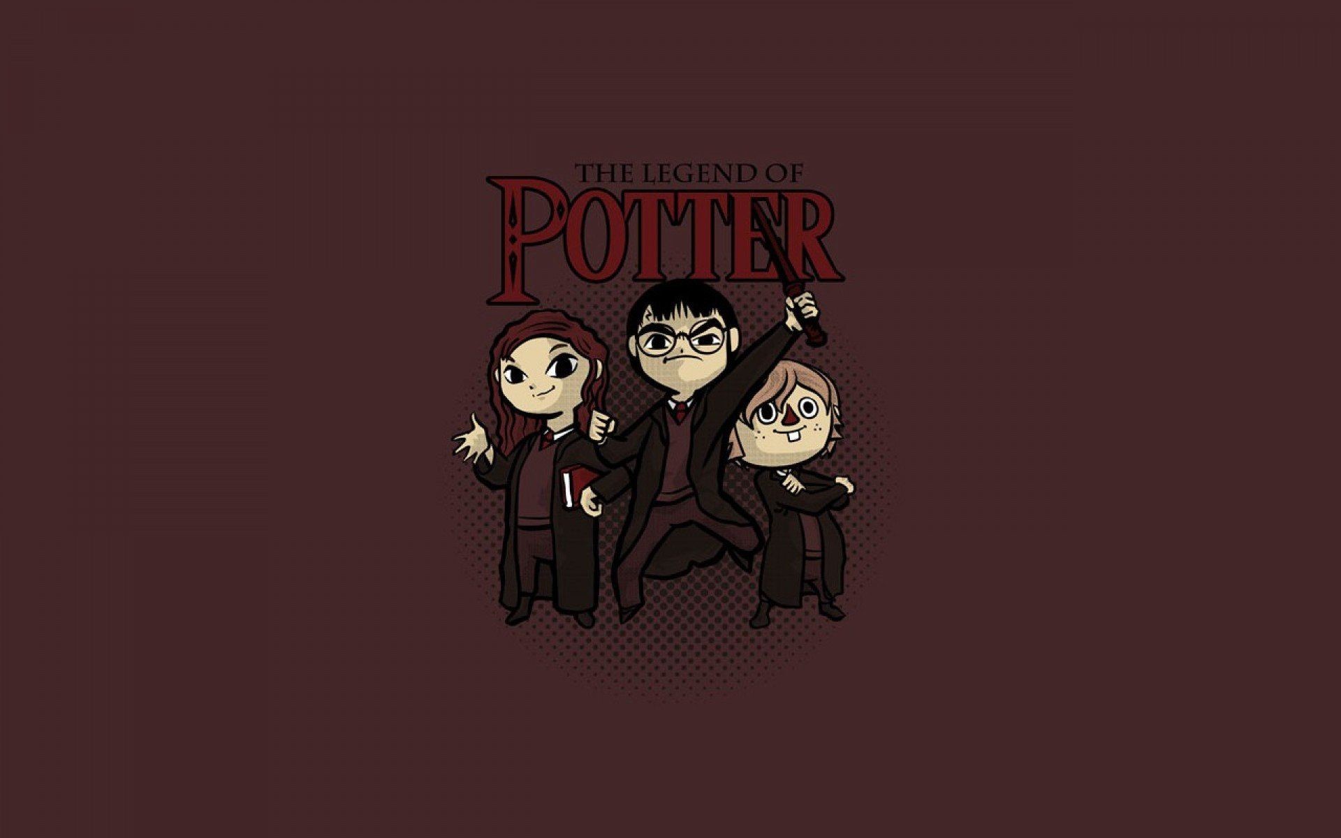 The Legend of Potter, Harry Potter, Chibi, Parodia, 1920x1200, immagine di sfondo