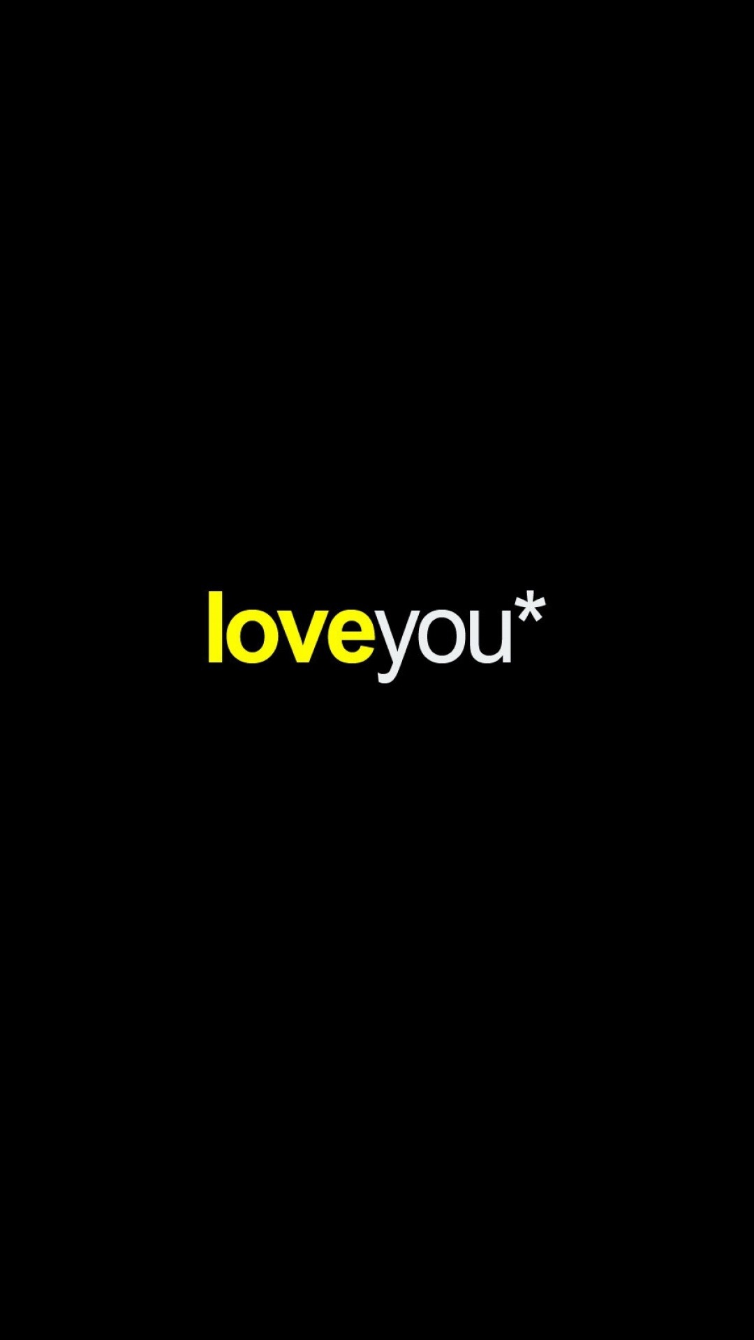 Love You, Tipografia, Sfondo nero, wallpaper per desktop