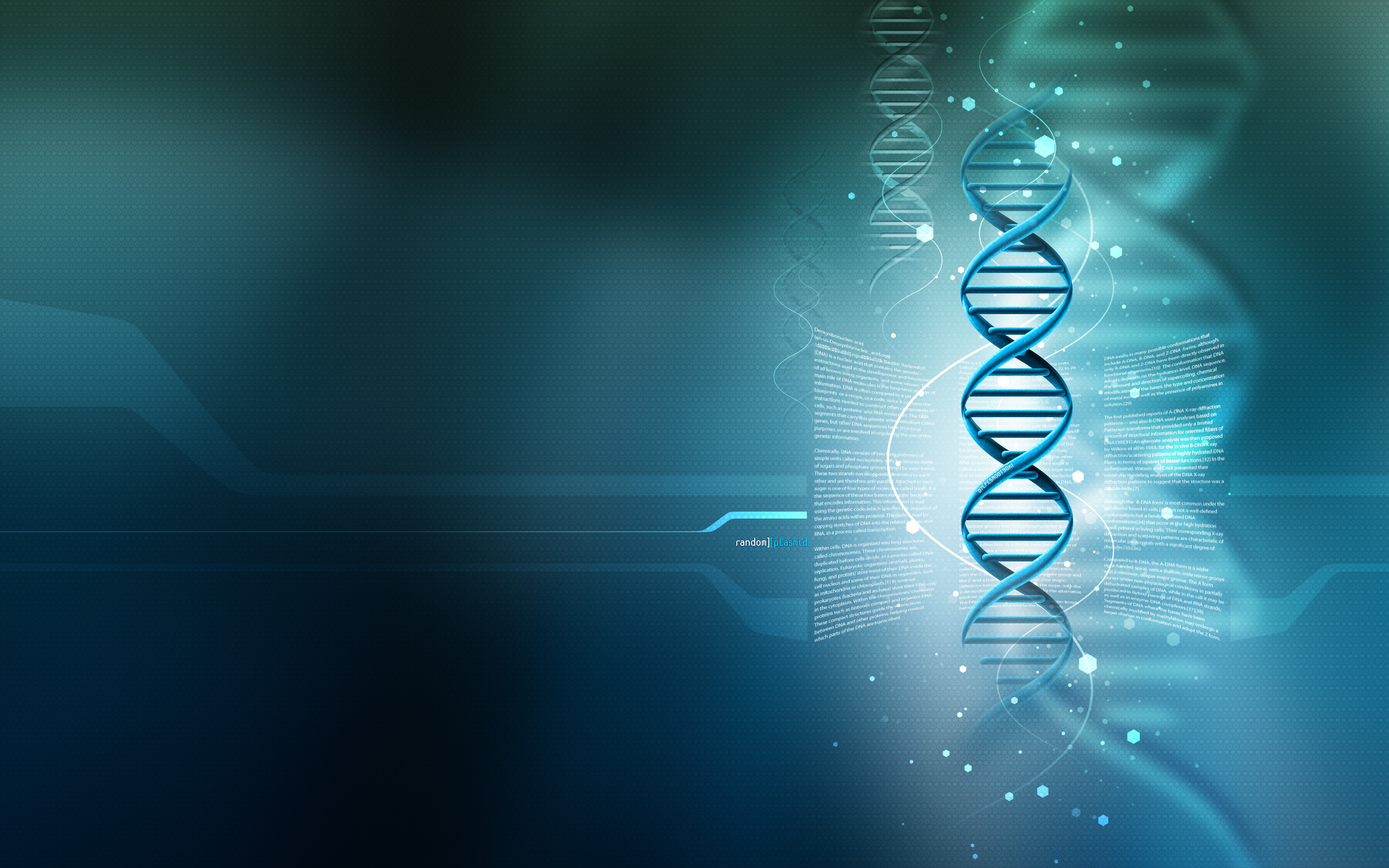 DNA, Doppia elica, Tecnologia, Blu, 2K, sfondo desktop