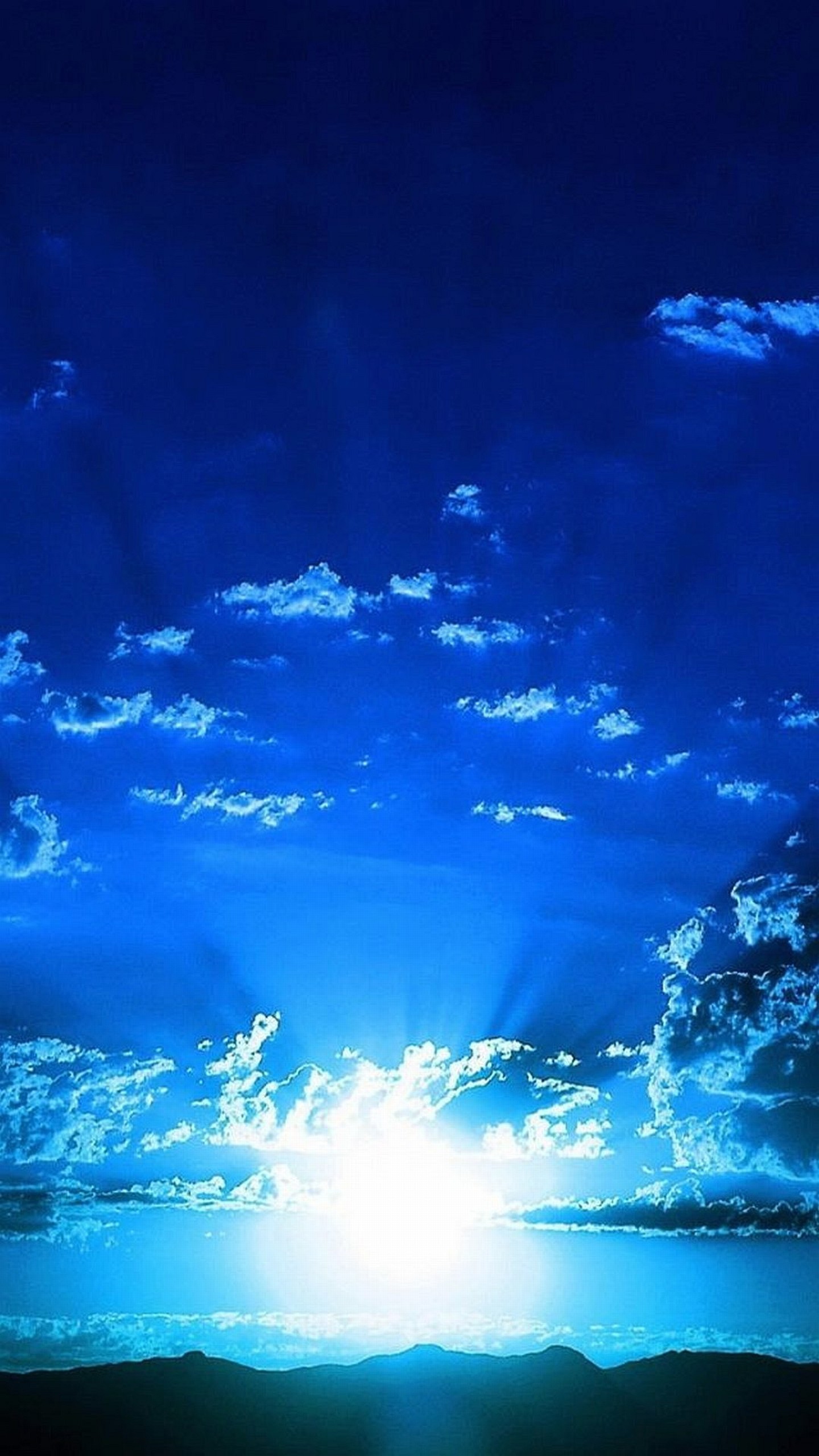 Cielo, Nuvole, Luce, Blu, Arte digitale, wallpaper LG G3