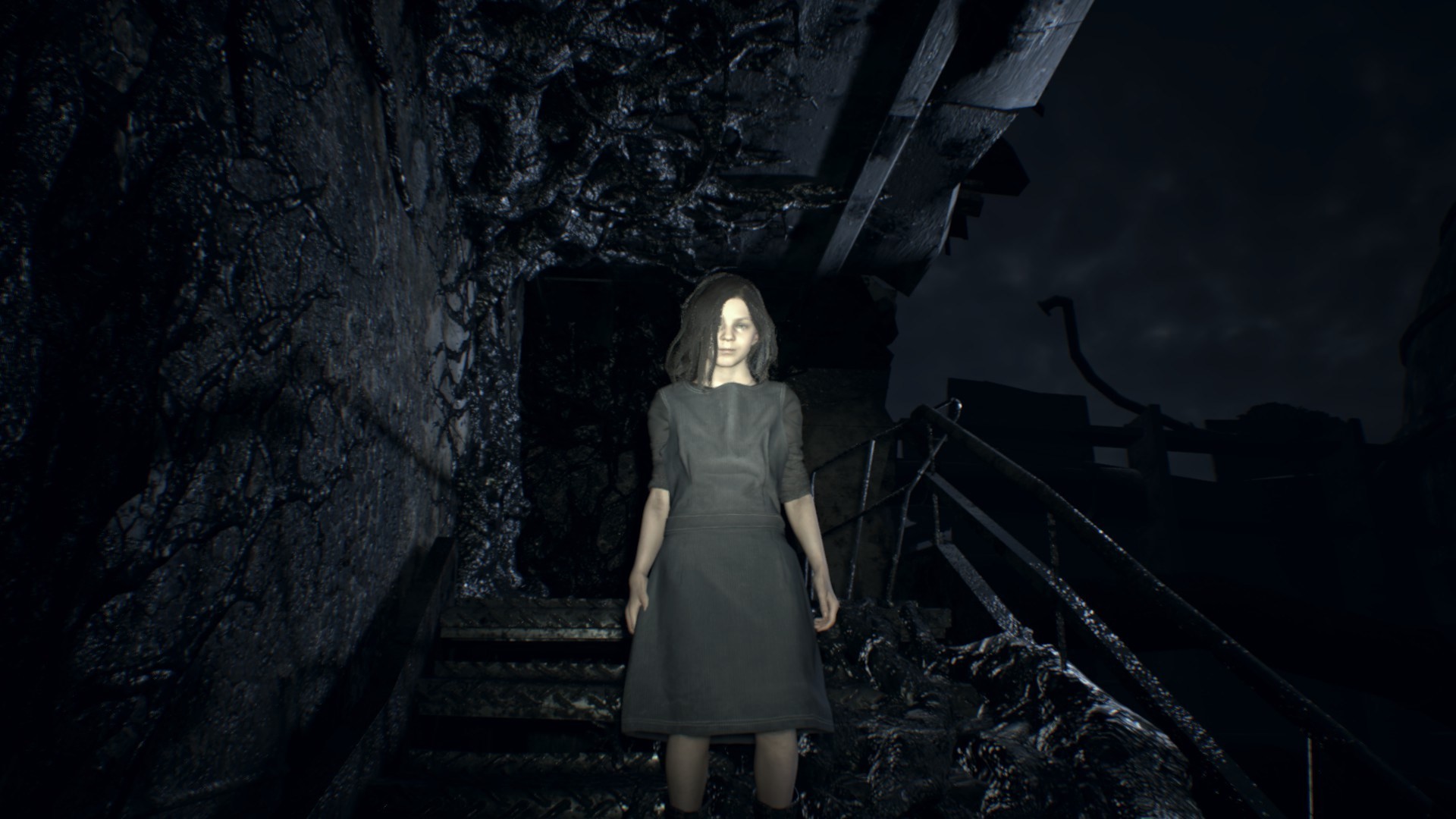Resident Evil 7: Biohazard, Mia Winters, Scale, Buio, Horror, 16:9 Full HD, wallpaper widescreen