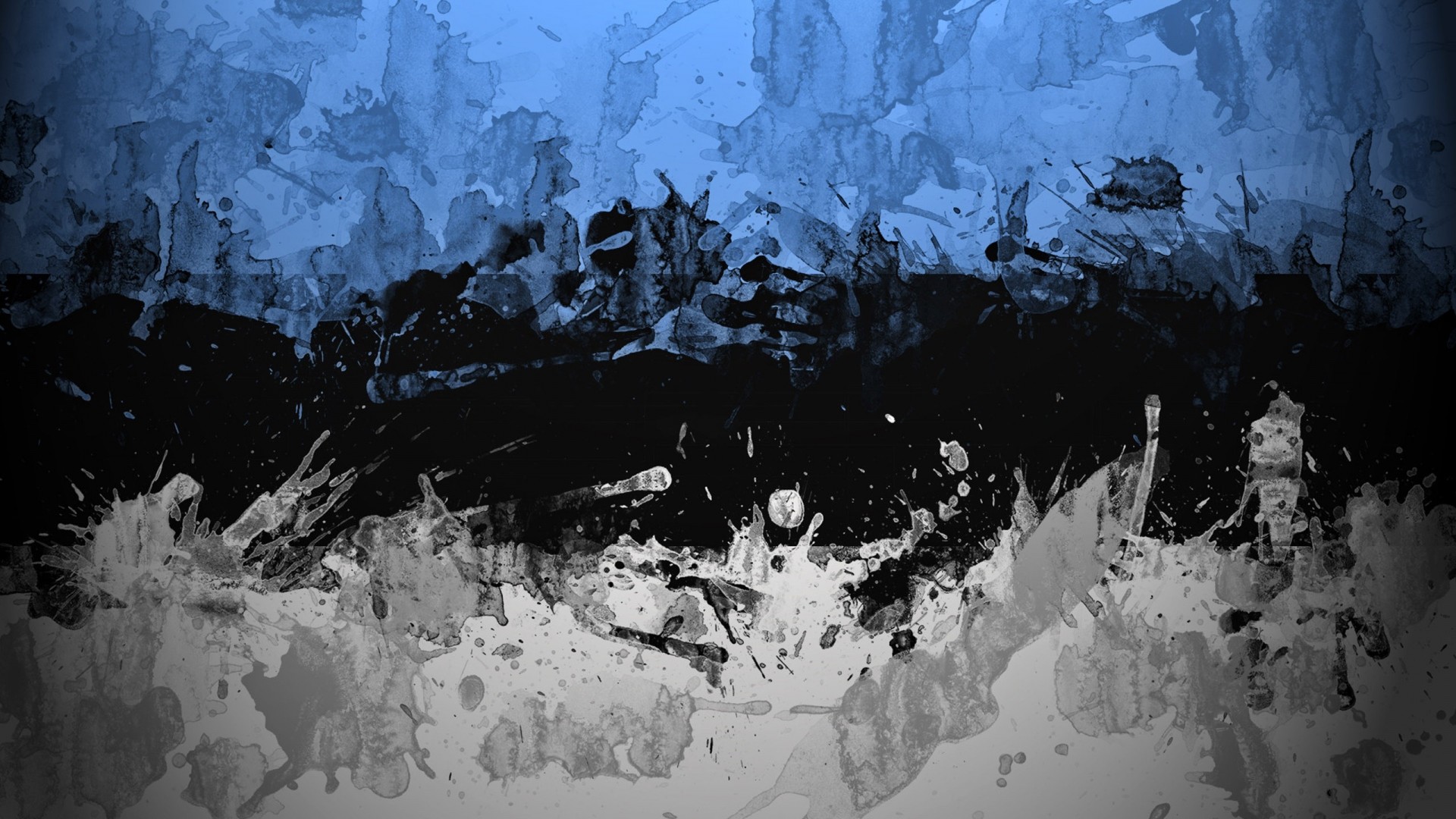 Pittura astratta, Blu, Bianco e nero, 1920x1080, sfondo per PC