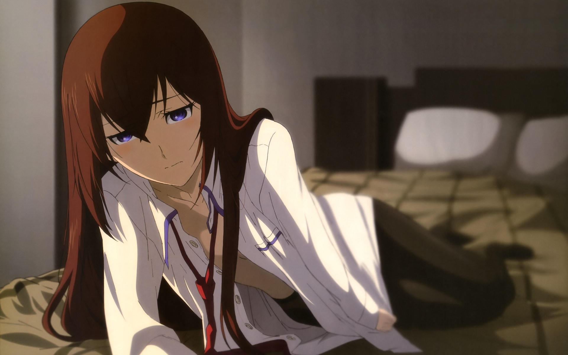 Kurisu Makise, Steins;Gate, Letto, Anime, 1920x1200, immagine di sfondo