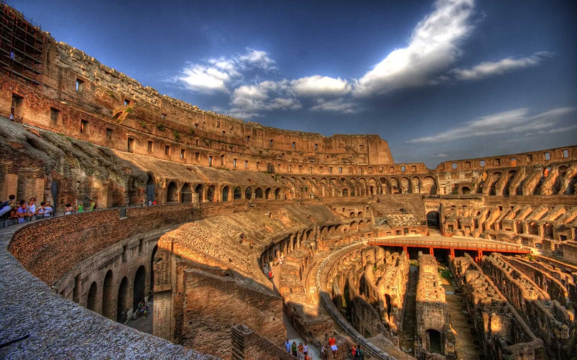 Colosseo, Arena, Interno, Roma, HDR, 1920x1200, sfondo MacBook Pro