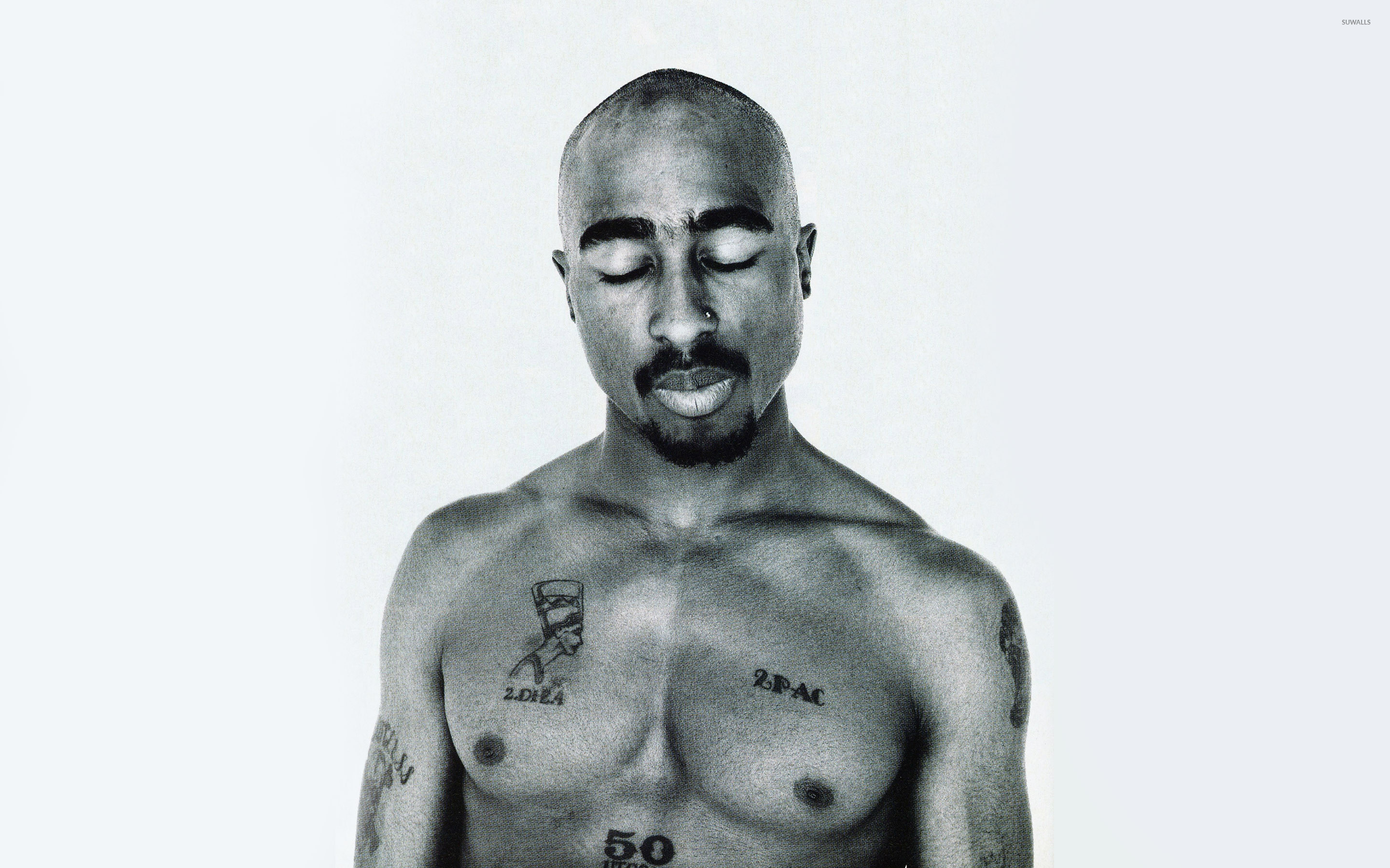 Tupac Shakur, 2Pac, Tatuaggi, Ritratto, 2880x1800, sfondo per PC