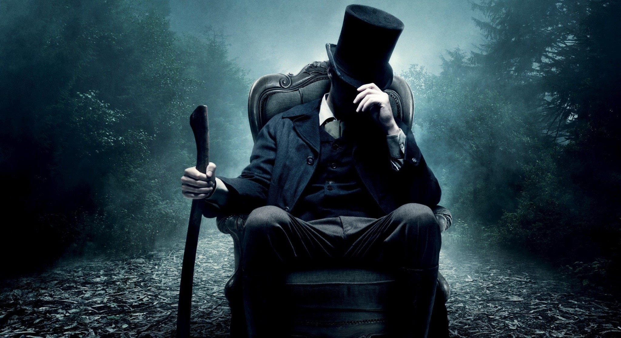 Abraham Lincoln: Vampire Hunter, Cilindro, Bastone, Nebbia, sfondo per il tuo desktop