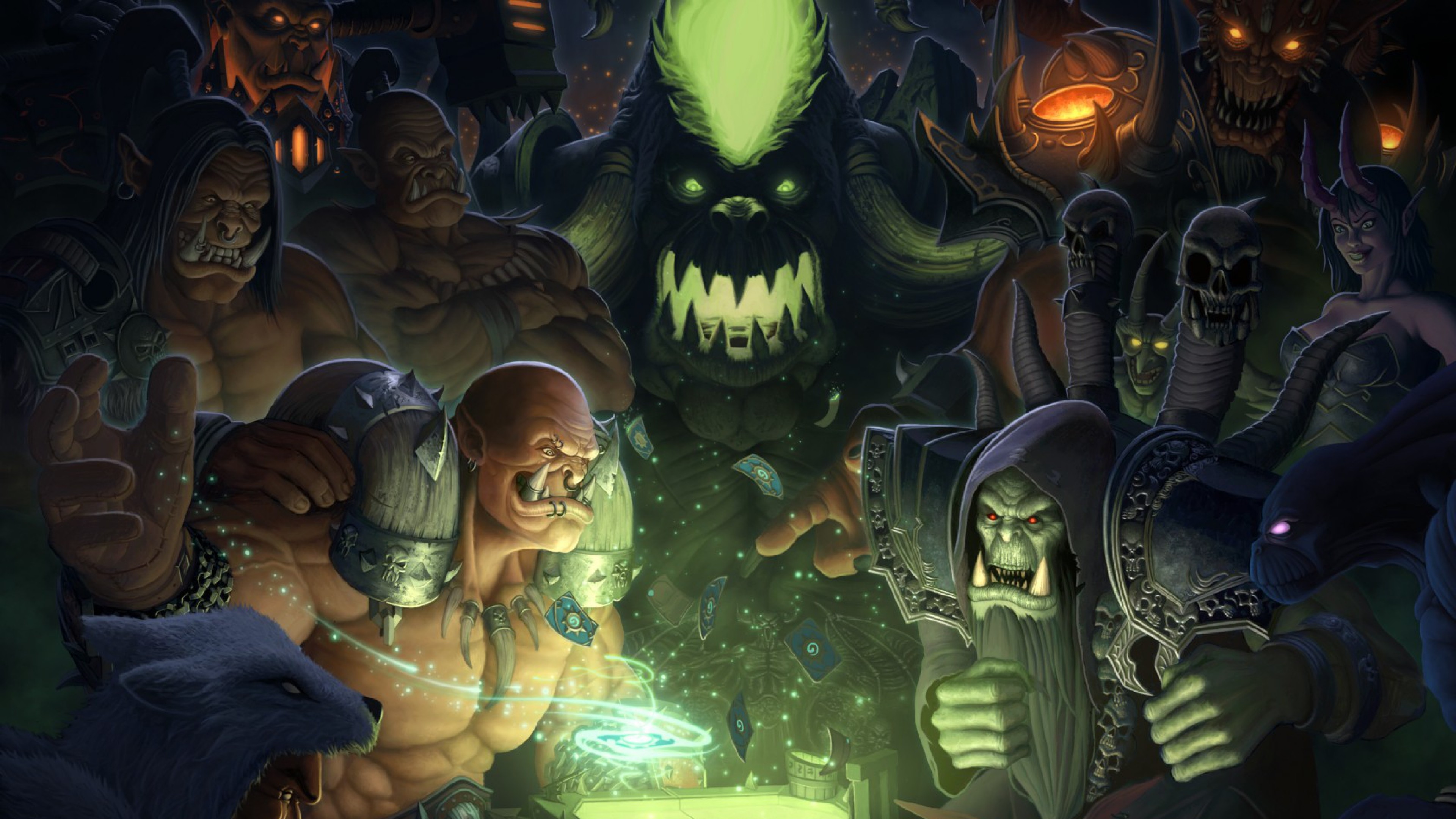 World of Warcraft, Orda, Orchi, Goblin, Verde, 4K 2160p, sfondo desktop