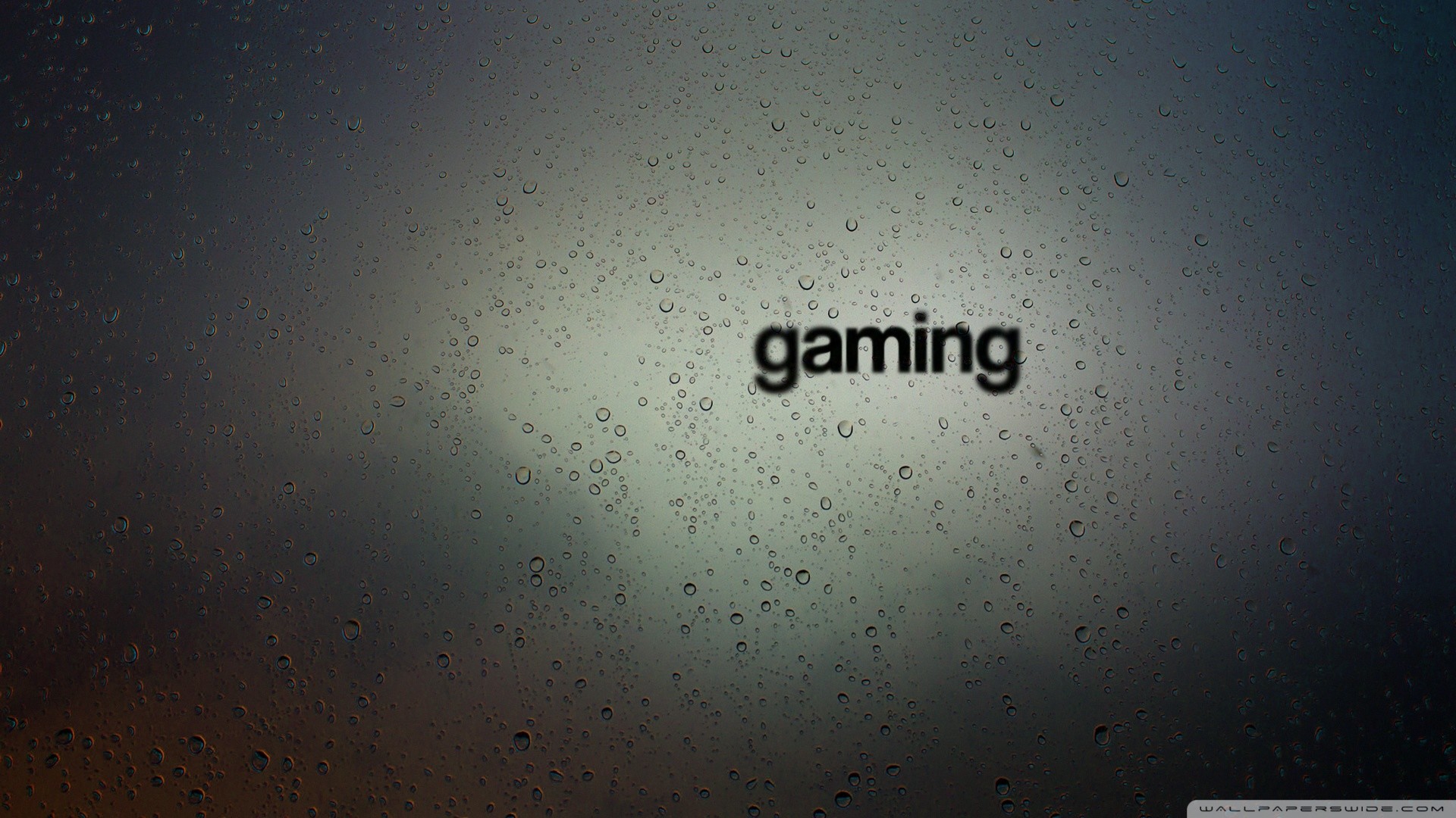 Gaming, Gocce d'acqua, Tipografia, Grigio, 1920x1080, immagine di sfondo