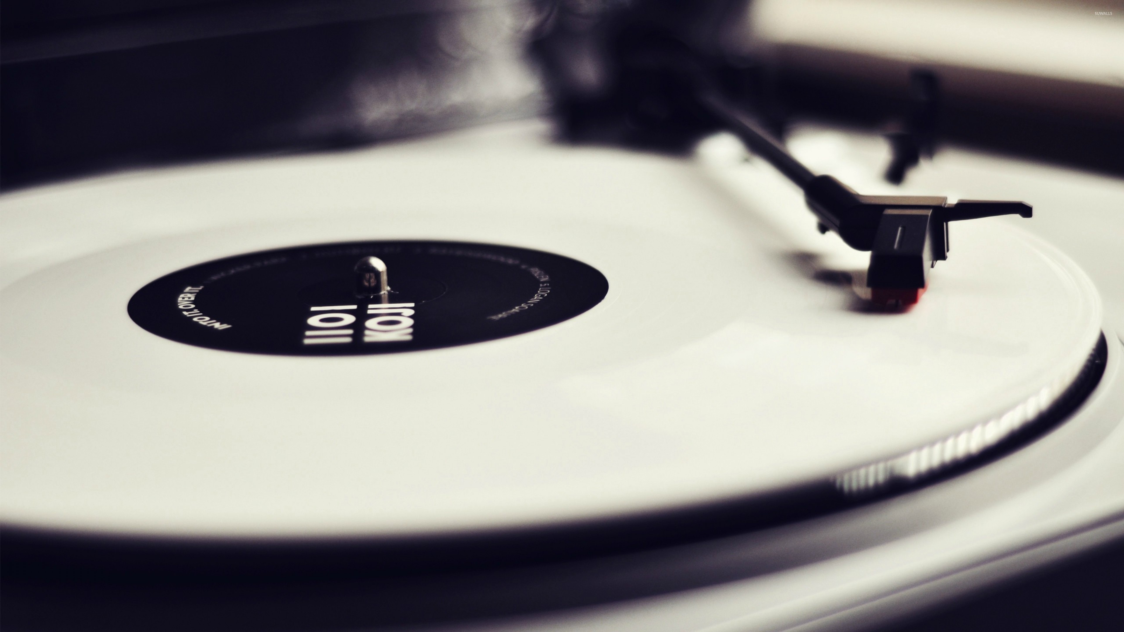Giradischi, Disco in vinile, Puntina, Bianco, 4K, sfondo desktop