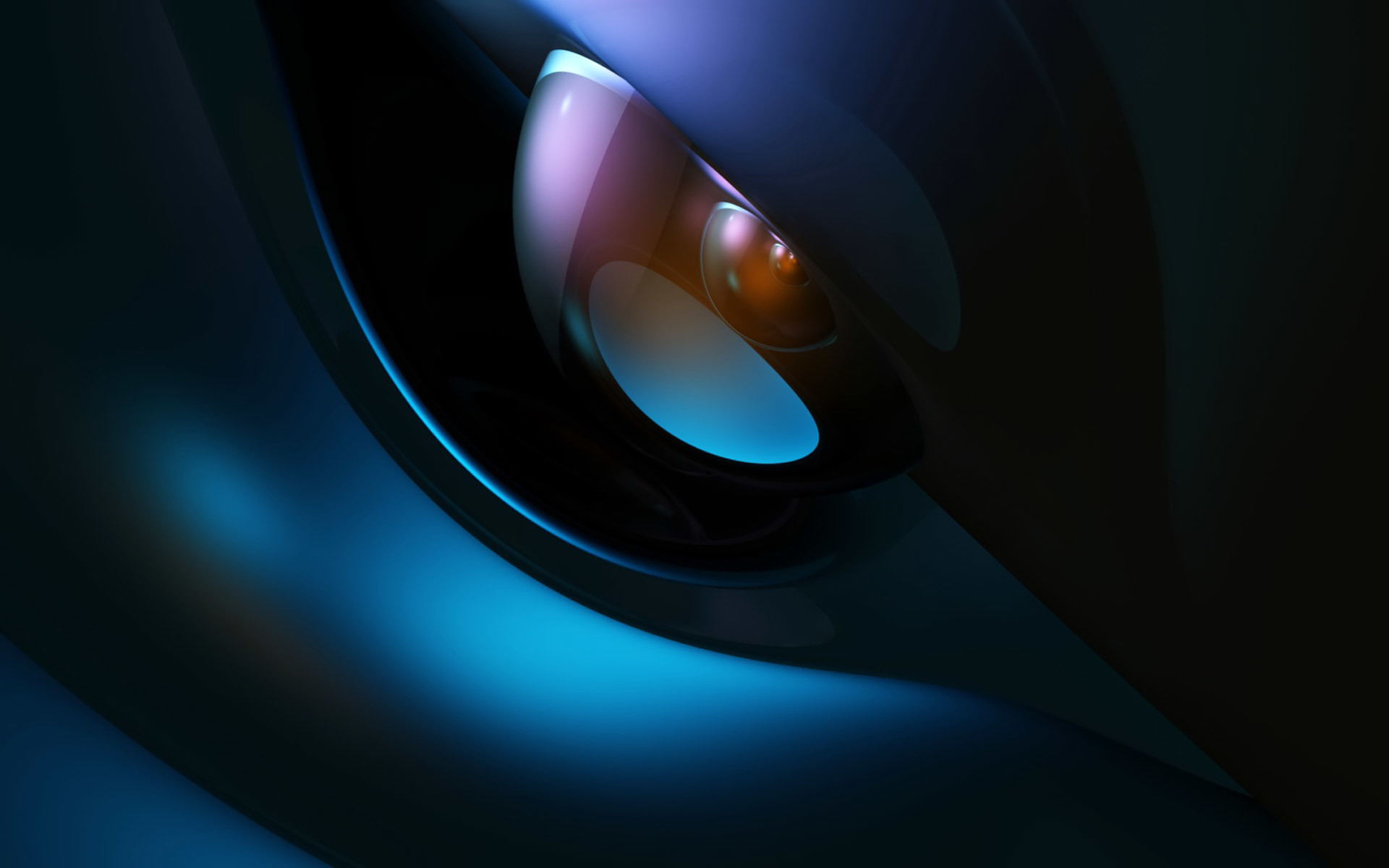Rendering 3D, Forme astratte, Blu scuro, 16:10 Full HD, sfondo widescreen