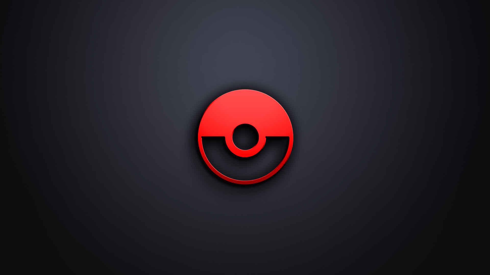 Poké Ball, Pokémon, Icona, Sfondo scuro, Full HD, wallpaper desktop