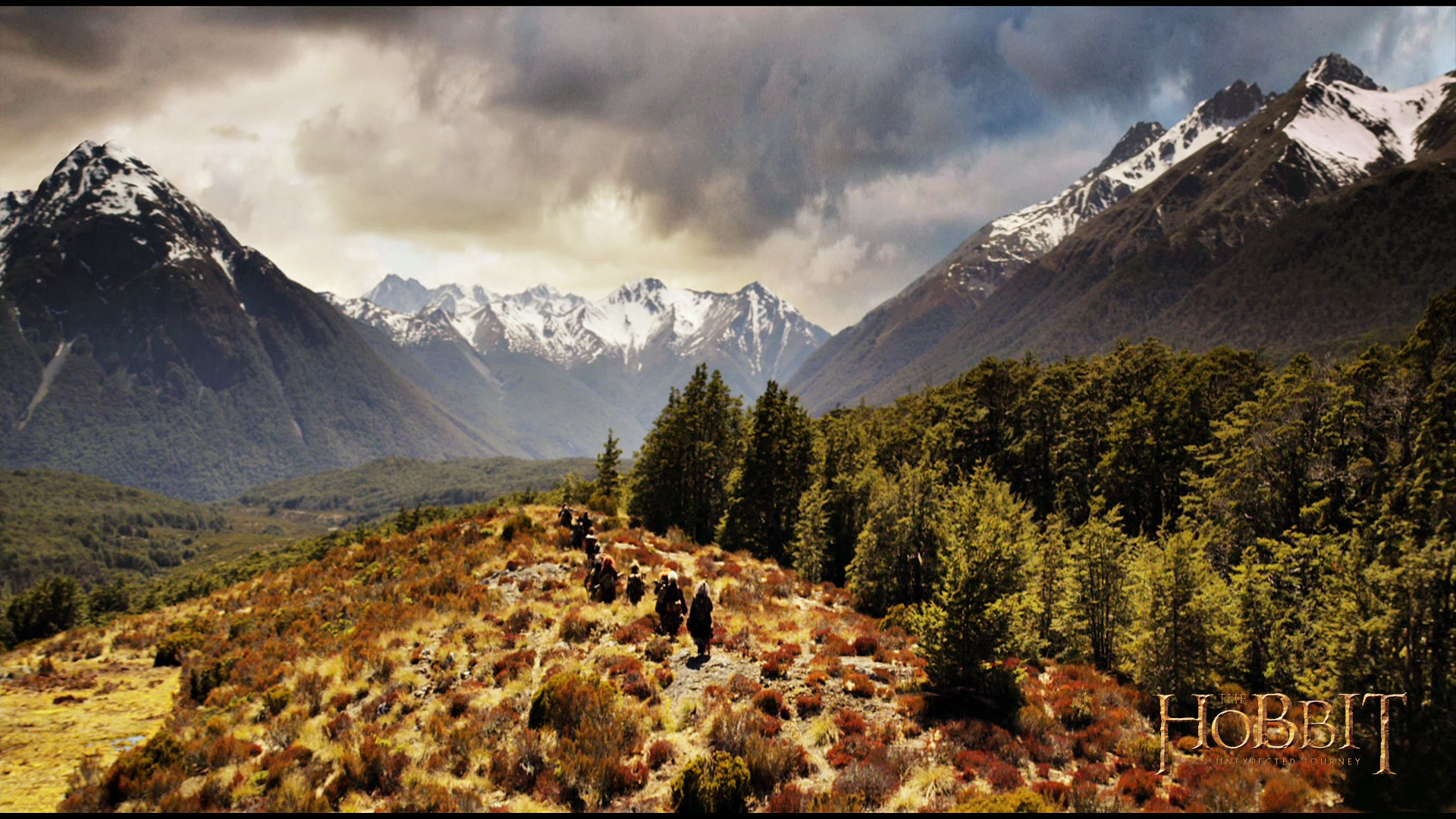 Compagnia di Thorin, Nuova Zelanda, Montagne, Lo Hobbit, Paesaggio, wallpaper Windows 11