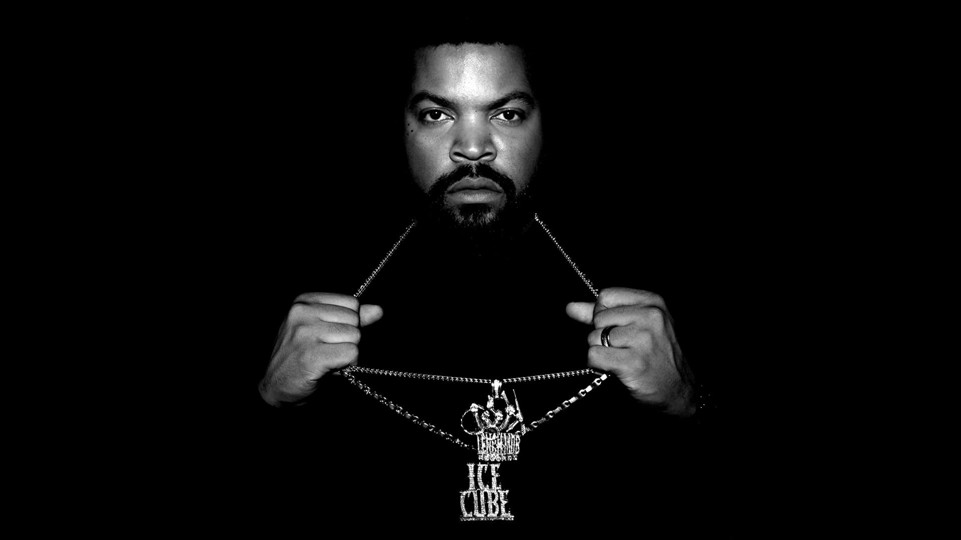 Ice Cube, Catena, Sfondo nero, Ritratto, 1920x1080, wallpaper desktop