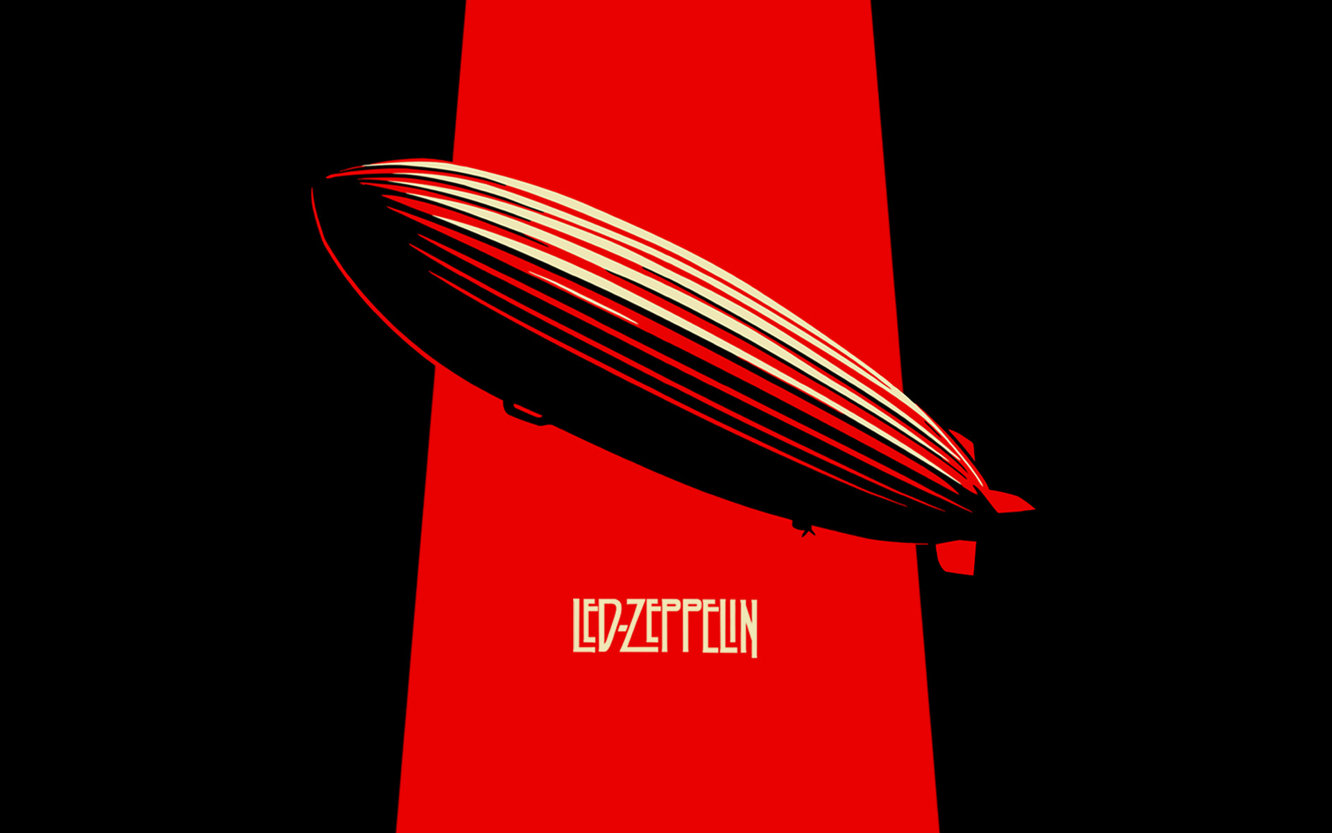Led Zeppelin, Mothership, Dirigibile, Rosso e nero, 1920x1200, wallpaper desktop