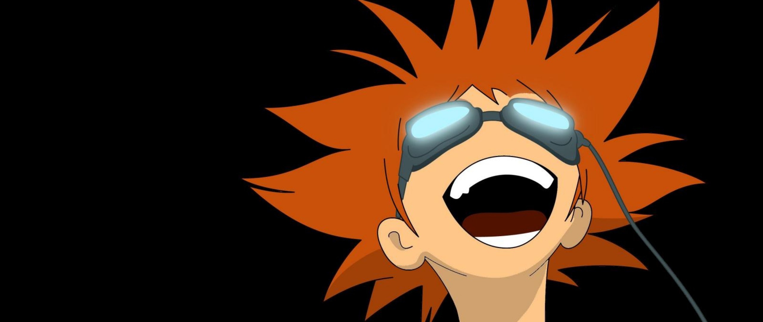 Ed, Cowboy Bebop, Occhialoni, Sfondo nero, 21:9 Full HD, wallpaper widescreen