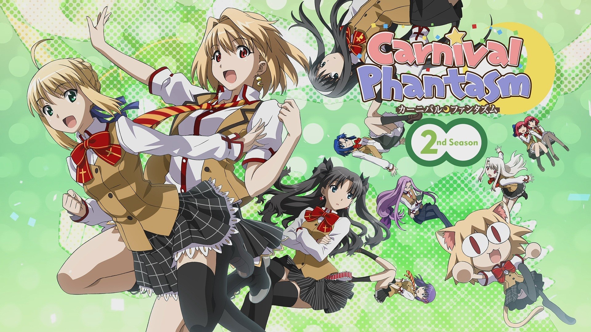 Carnival Phantasm, Type-Moon, Saber, Arcueid Brunestud, Anime, Full HD 1080p, sfondo desktop