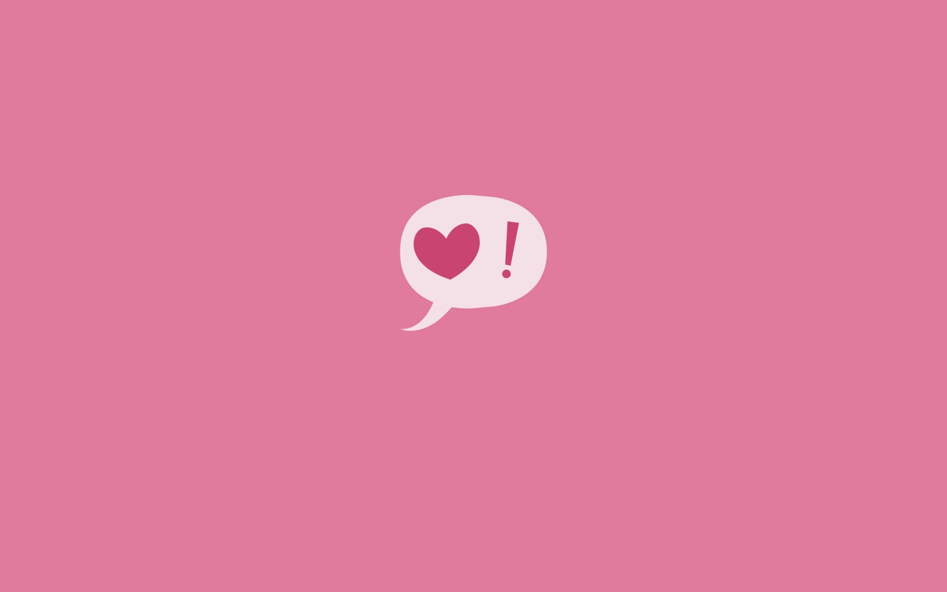 Sfondo rosa, Cuore, Fumetto, Minimalista, 1920x1200, wallpaper desktop