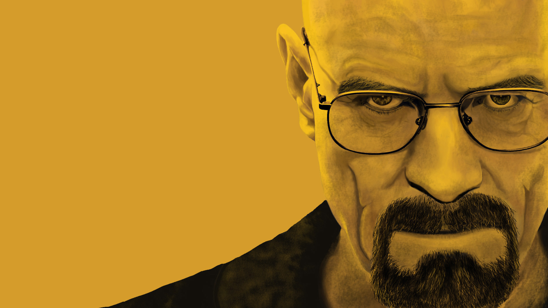 Walter White, Bryan Cranston, Breaking Bad, Primo piano, Giallo, sfondo desktop Full HD