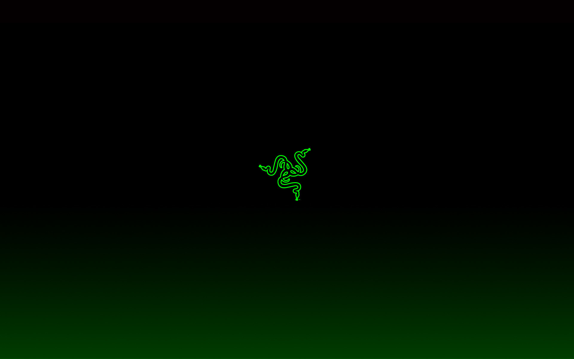 Razer, Logo Razer, Sfumatura verde, Minimalismo, Nero, 1920x1200, sfondo MacBook Pro