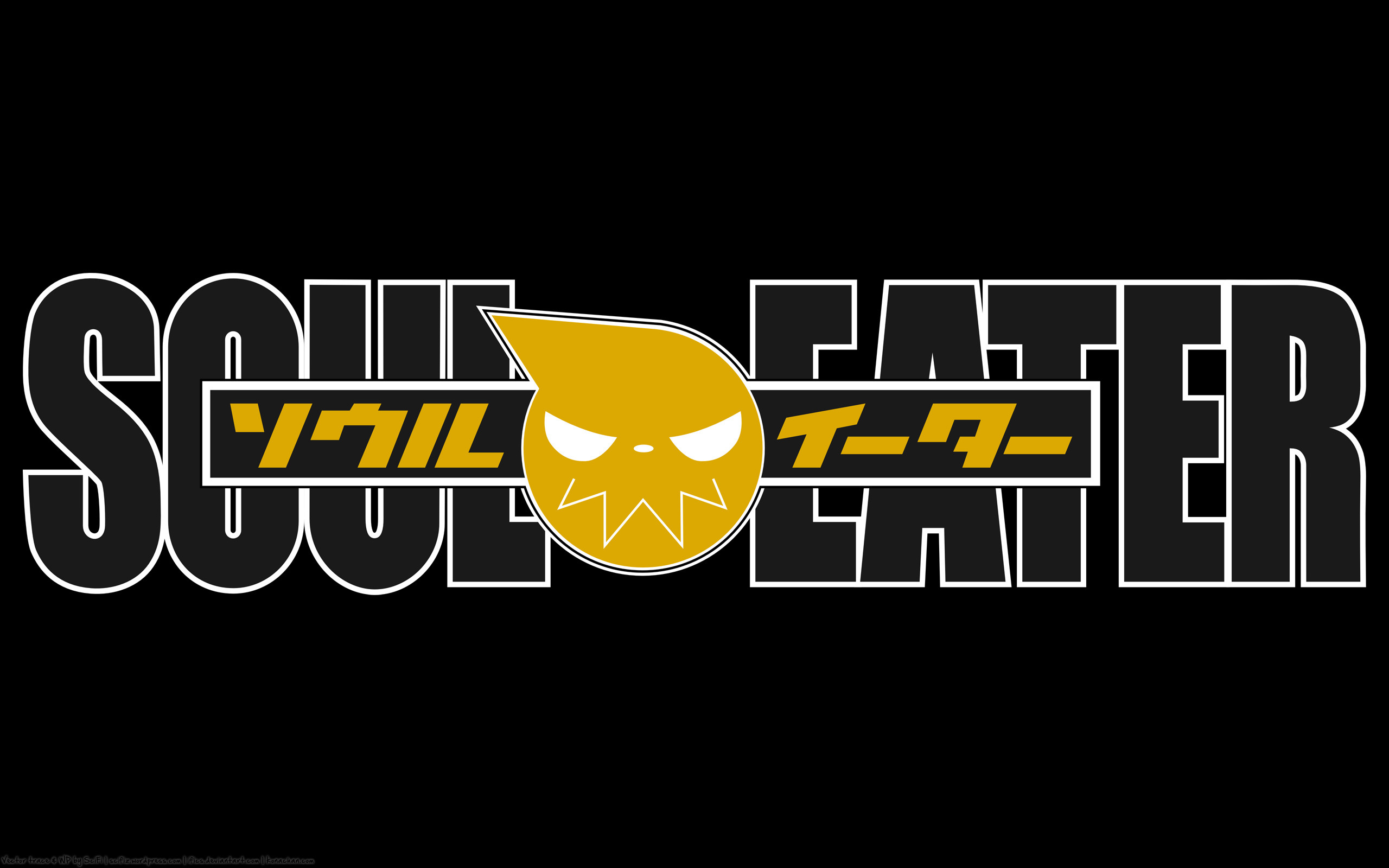 Soul Eater, Logo, Sfondo nero, 2560x1600, wallpaper desktop