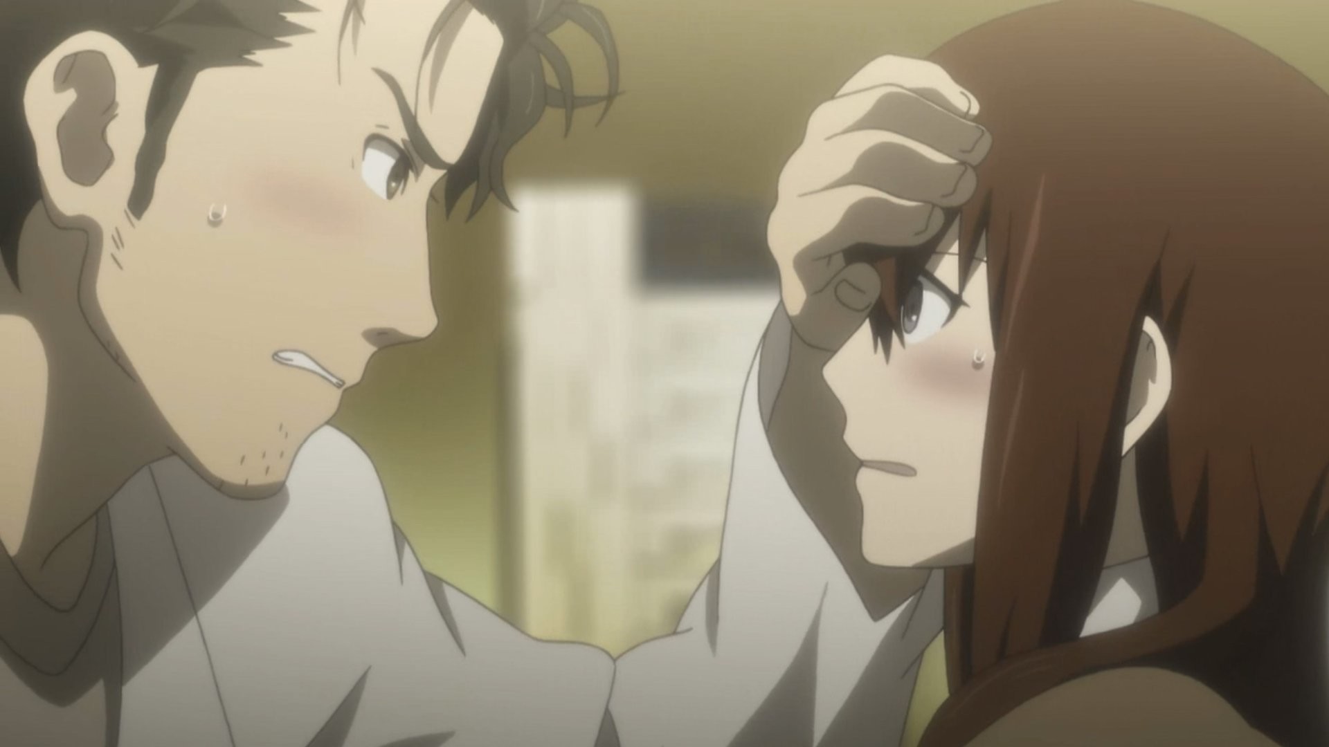 Rintaro Okabe, Kurisu Makise, Steins;Gate, Scena dell'anime, 16:9 Full HD, sfondo widescreen