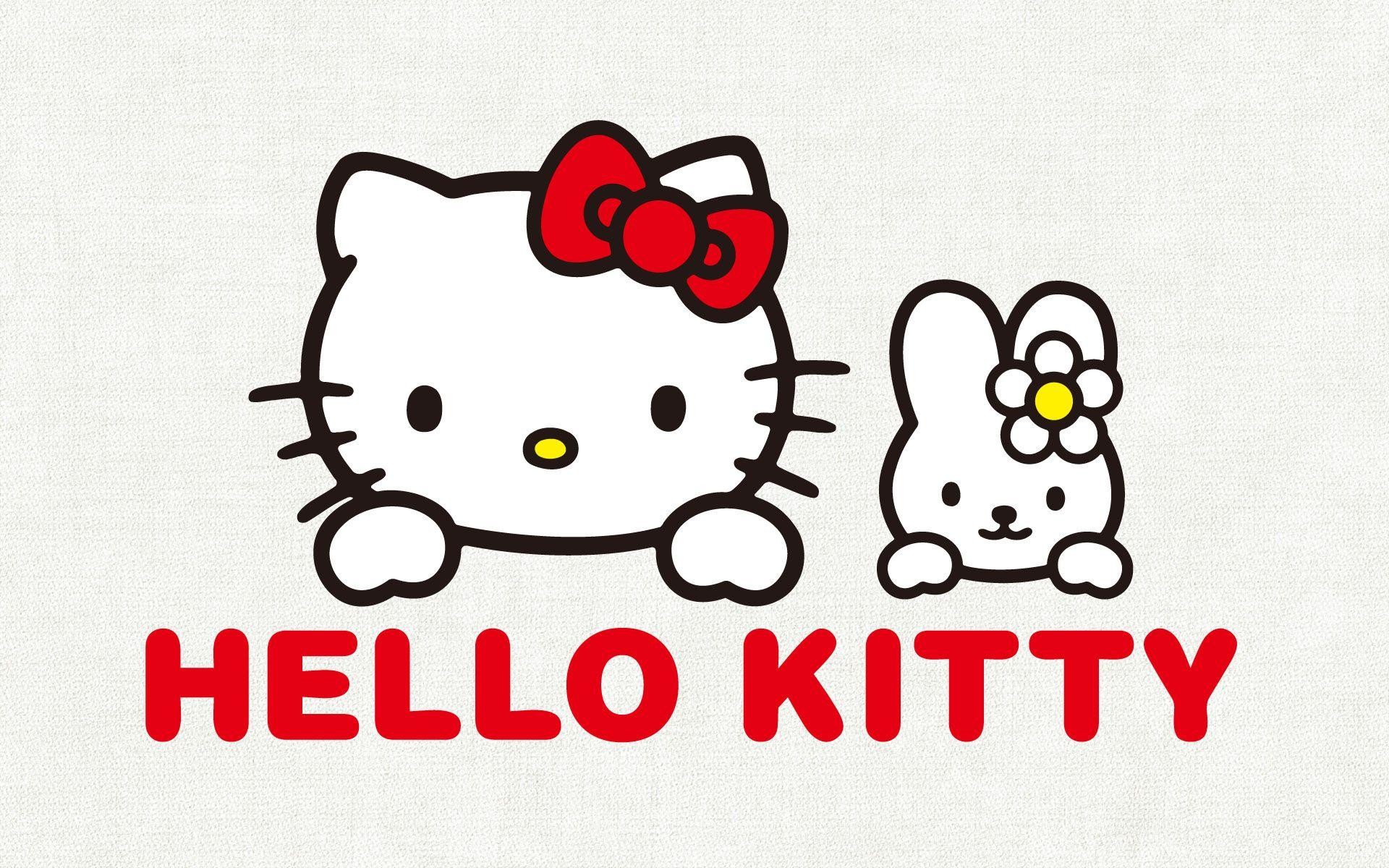 Hello Kitty, Mimmy, Logo, Scritta rossa, Sanrio, 16:10 Full HD, sfondo widescreen