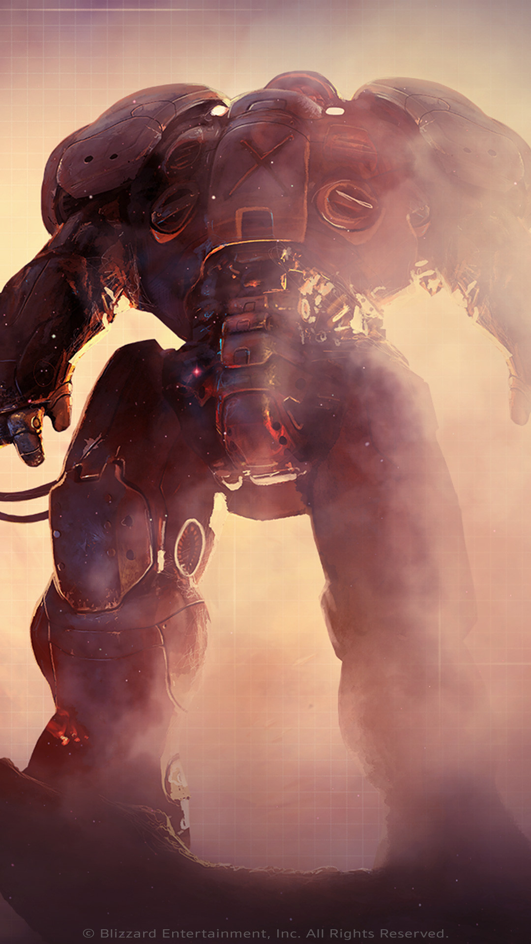 StarCraft, Marine terrestre, Armatura potenziata, Nebbia, sfondo per iPhone e Android