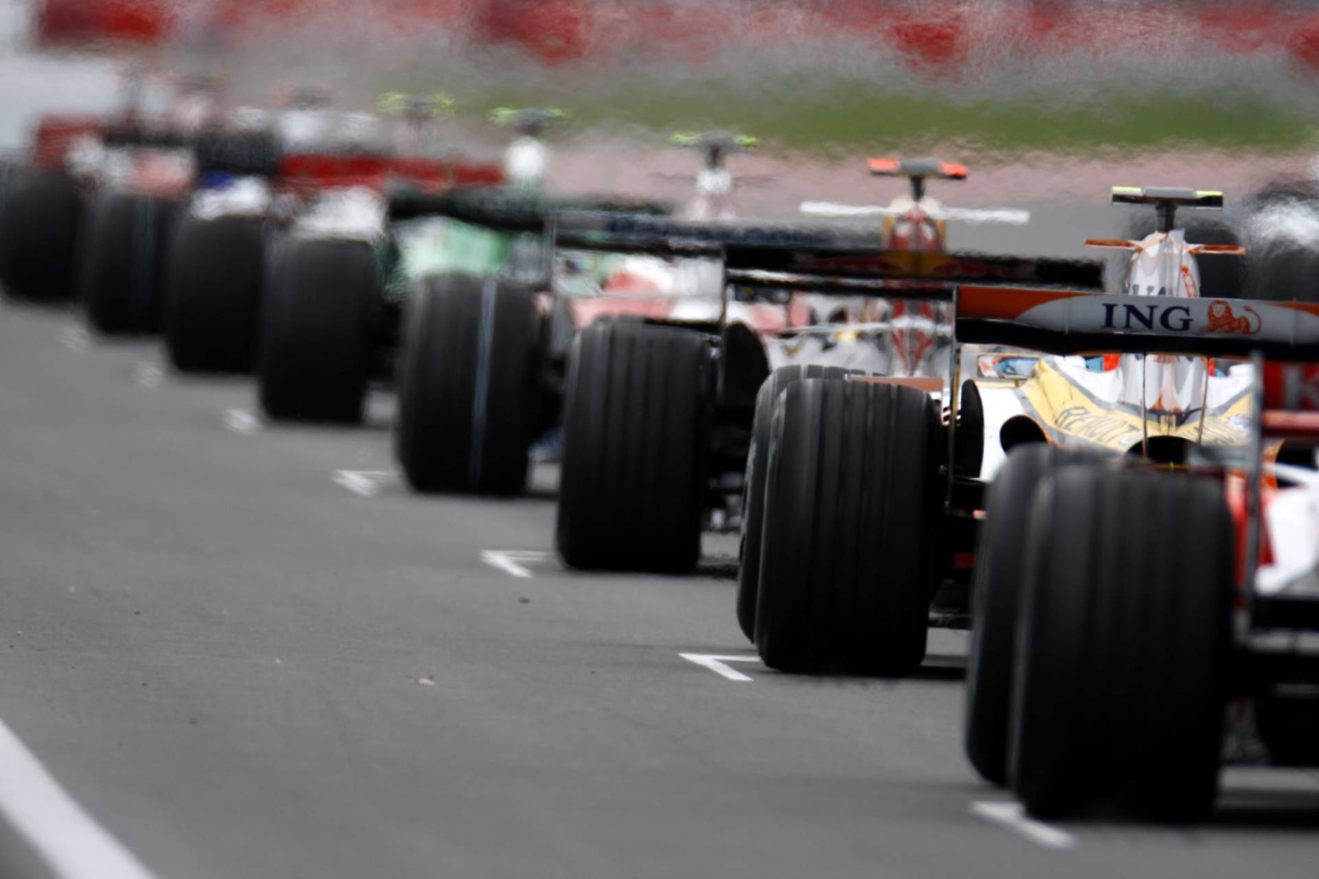 Formula 1, Griglia di partenza, Monoposto, Pneumatici, Full HD, wallpaper per computer