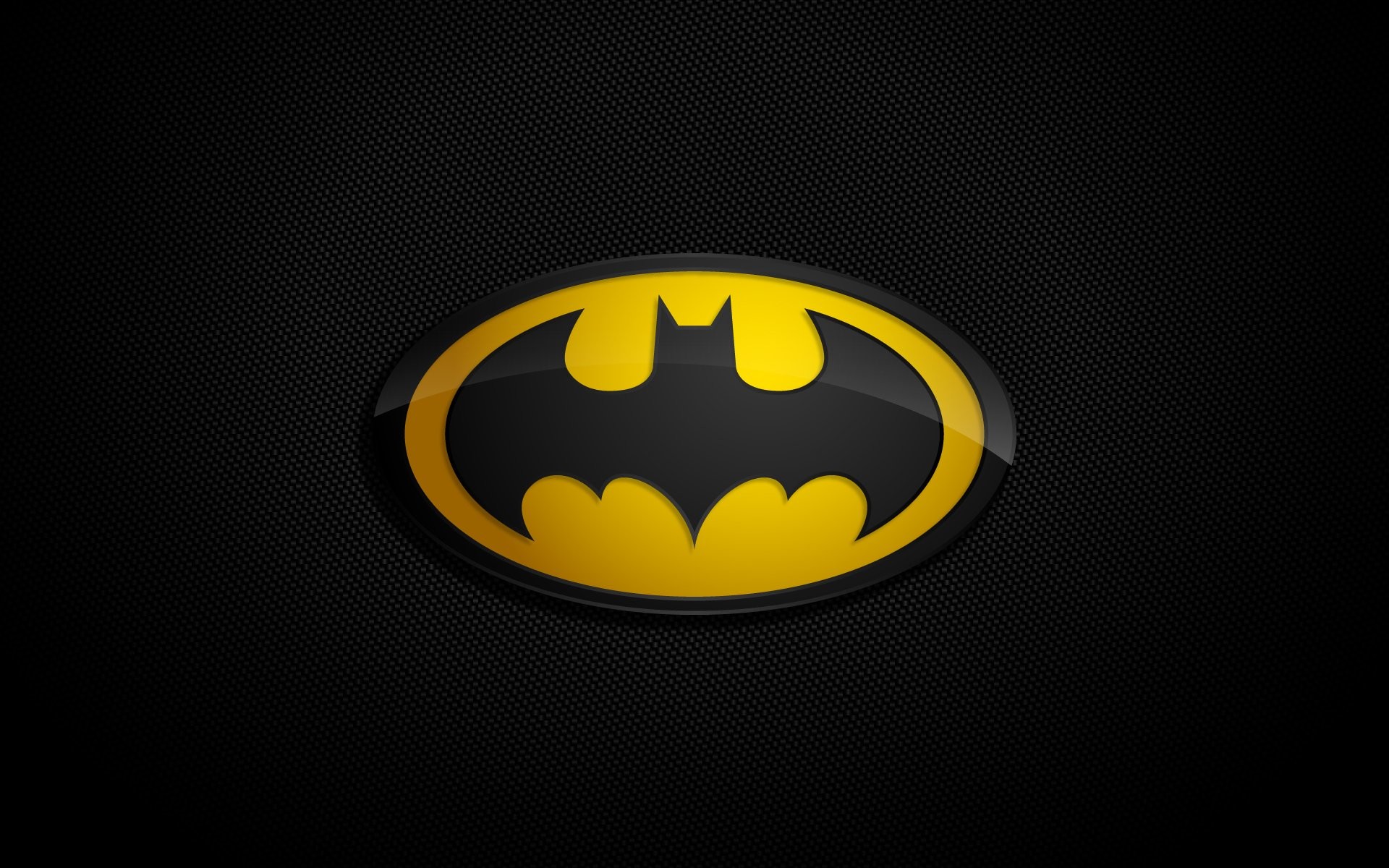 Logo di Batman, Giallo, Fibra di carbonio, 1920x1200, sfondo MacBook Pro