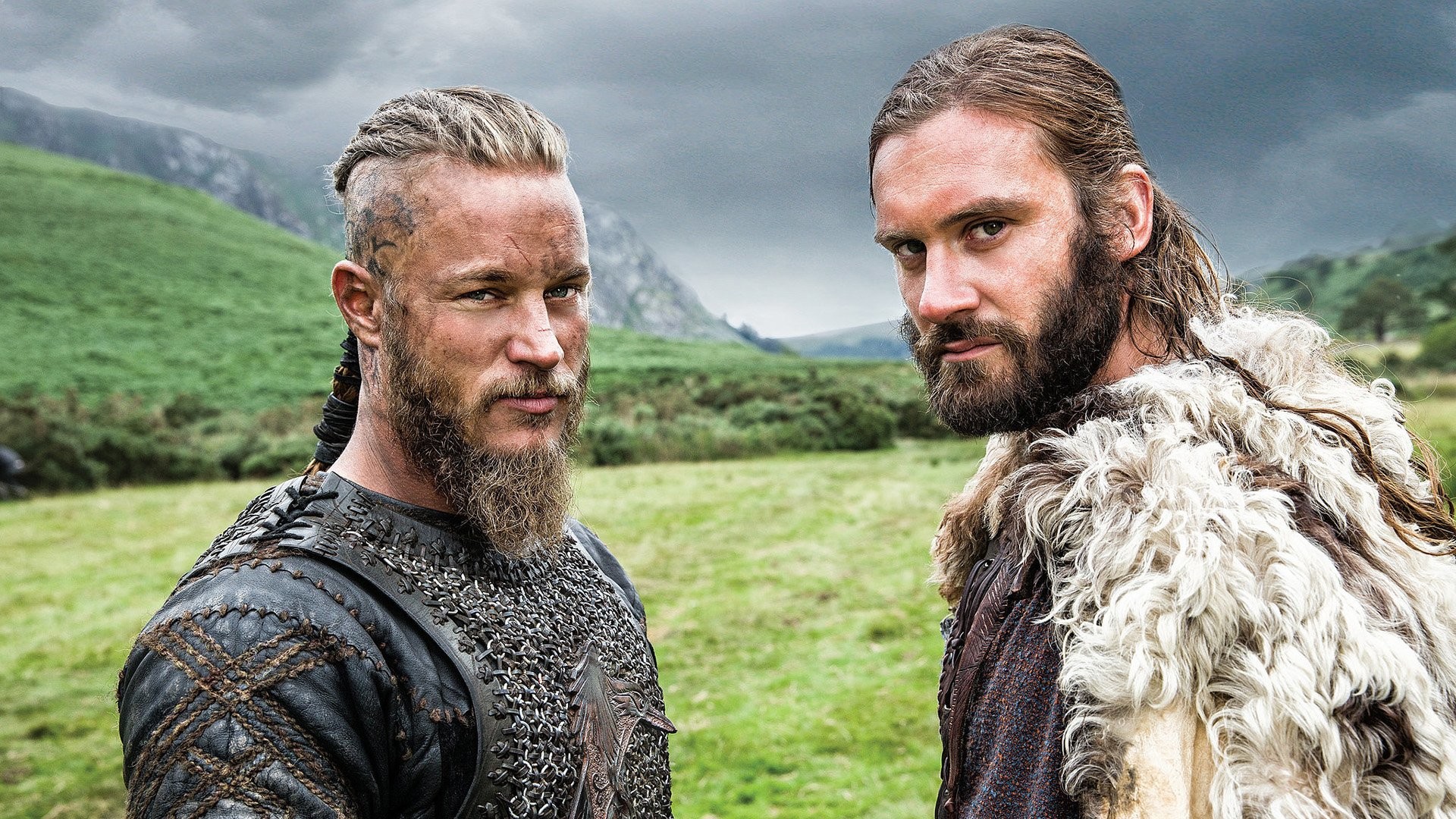 Ragnar Lothbrok, Rollo, Vikings, Prato, Full HD, wallpaper per PC